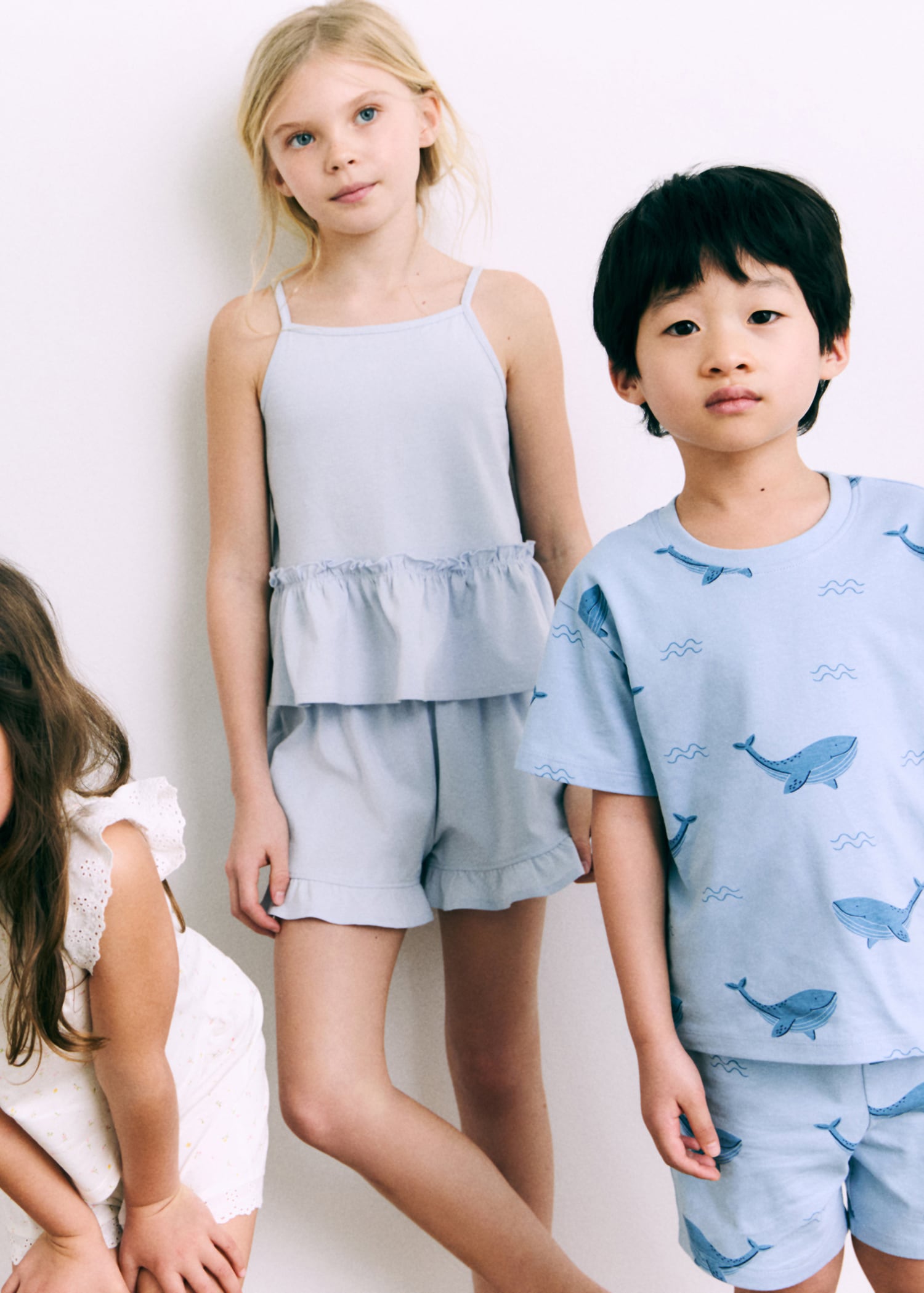 Pyjama shorts with ruffles