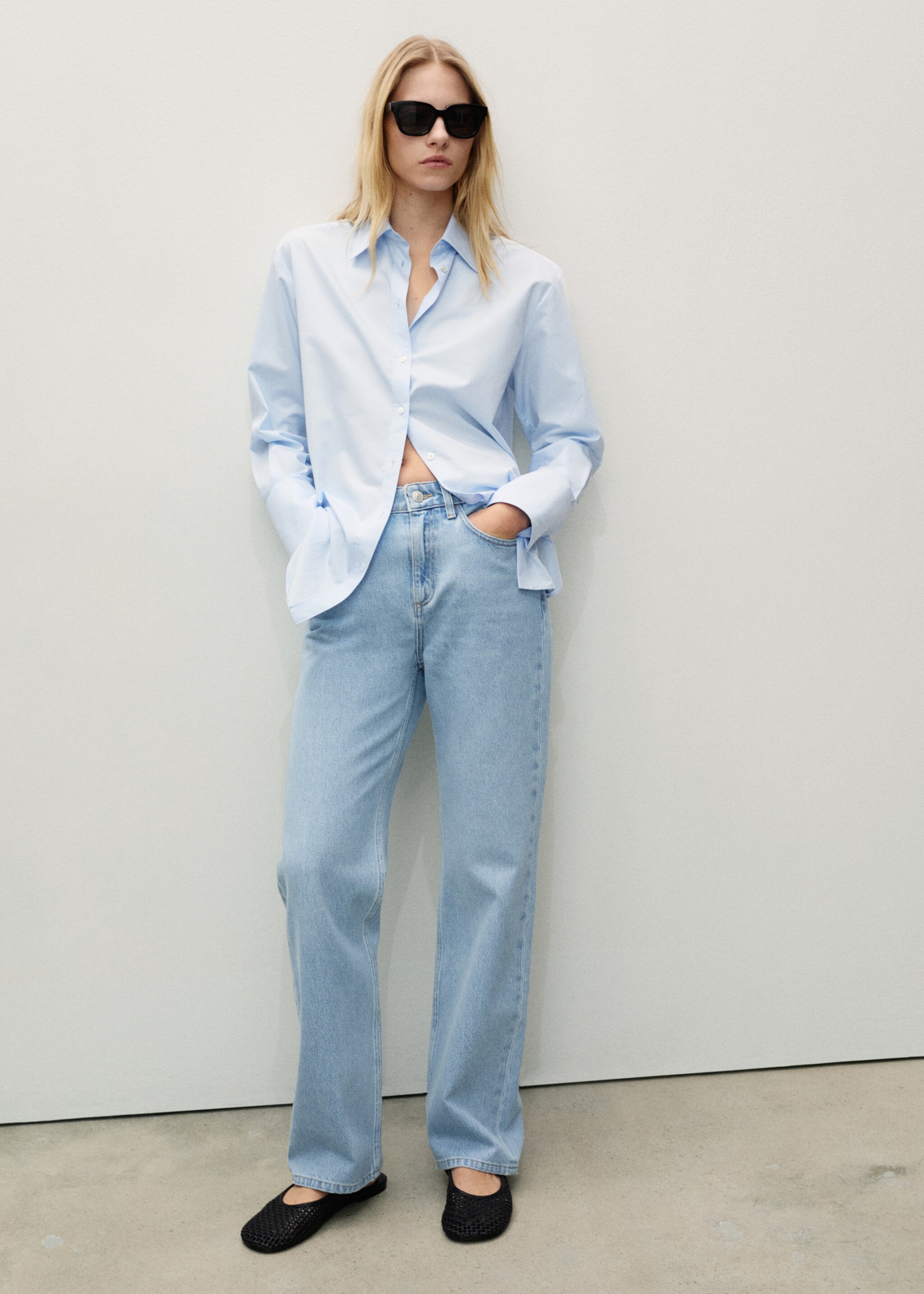 Matilda medium-rise straight-fit jeans - General plane