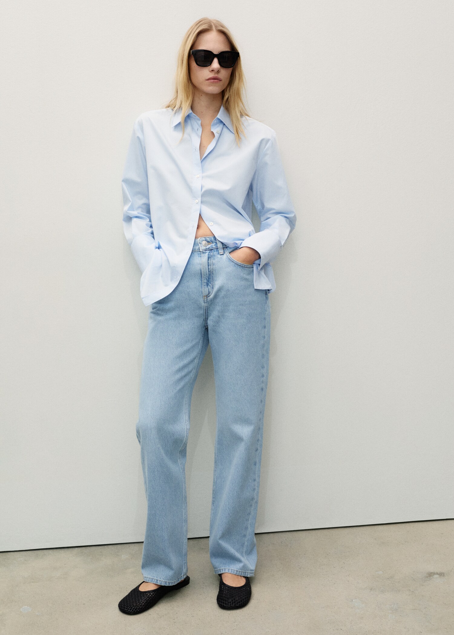Matilda medium-rise straight-fit jeans - General plane