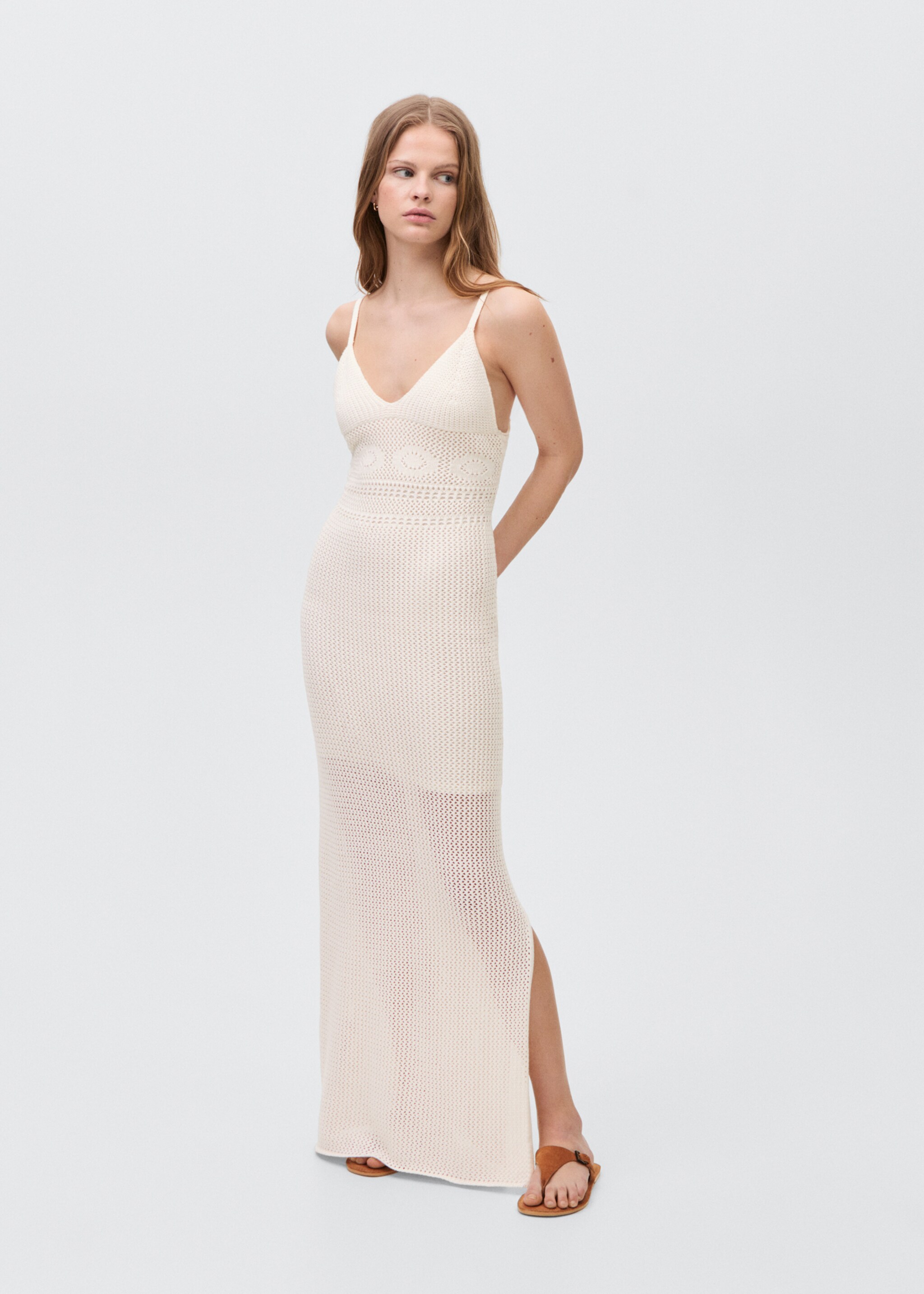 Crochet long dress - General plane