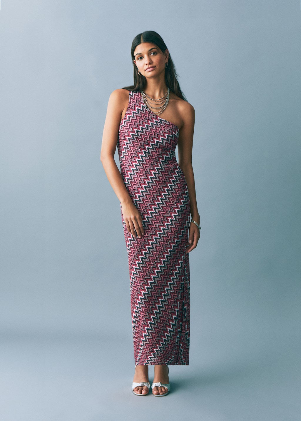 Zig-zag print dress - Teen | MANGO USA