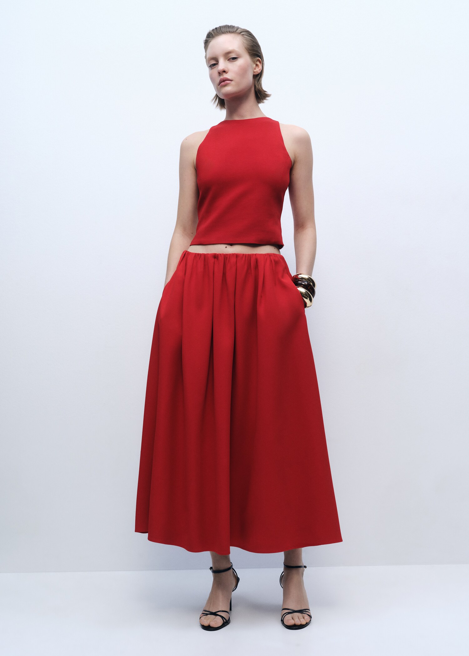 Crop top with bow on the back - General plane