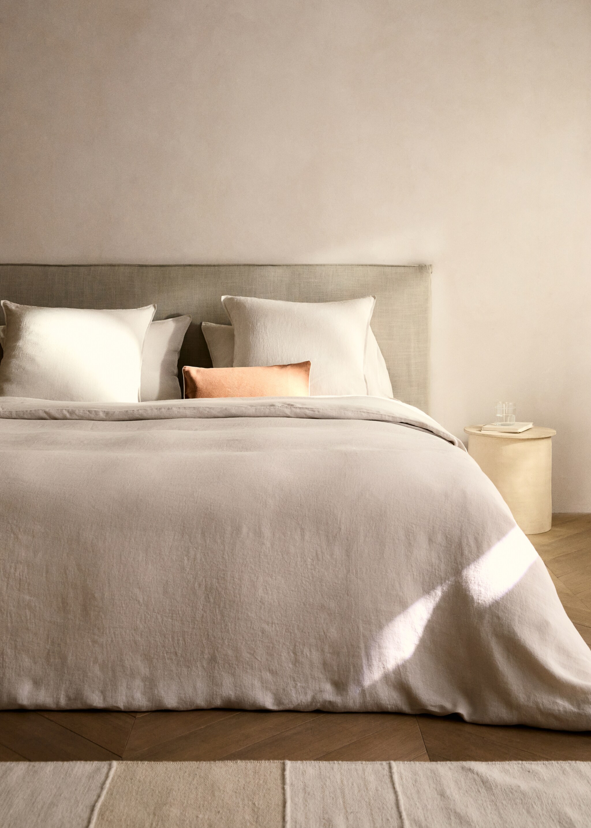 Washed linen duvet cover for 180/200 cm bed - General plane