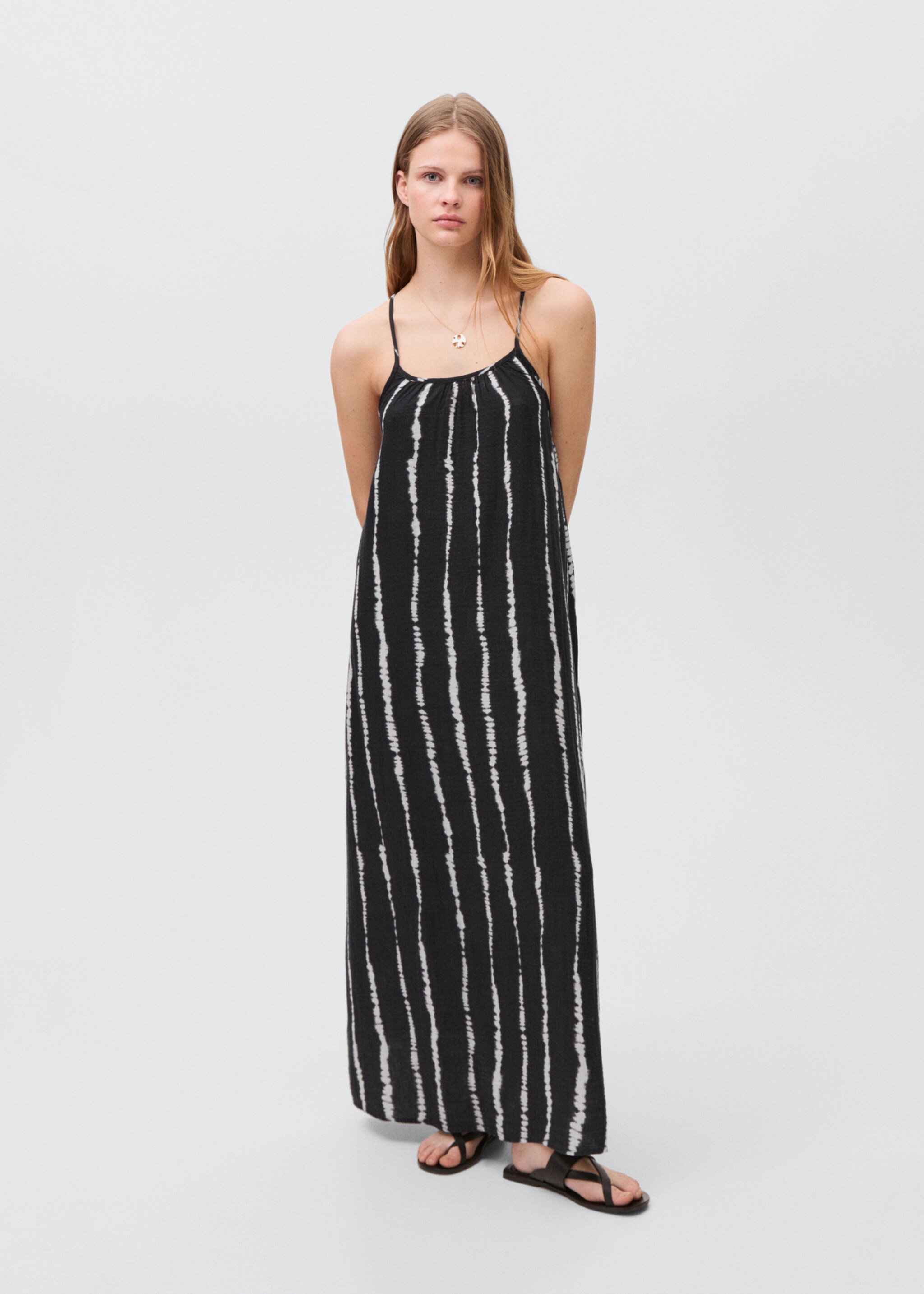 Long tie-dye dress - General plane