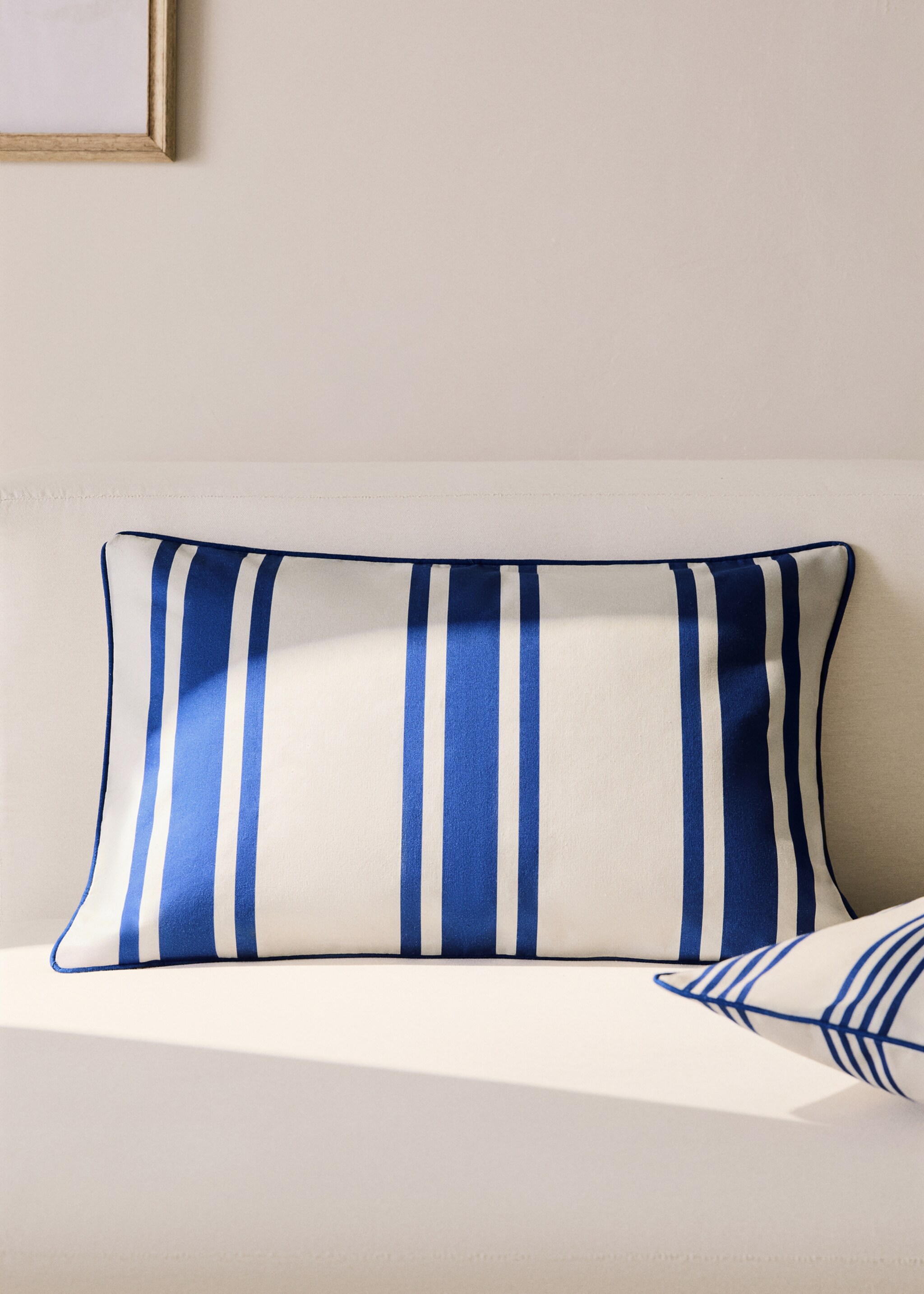 Waterproof striped cushion cover 40x60 cm - General plane