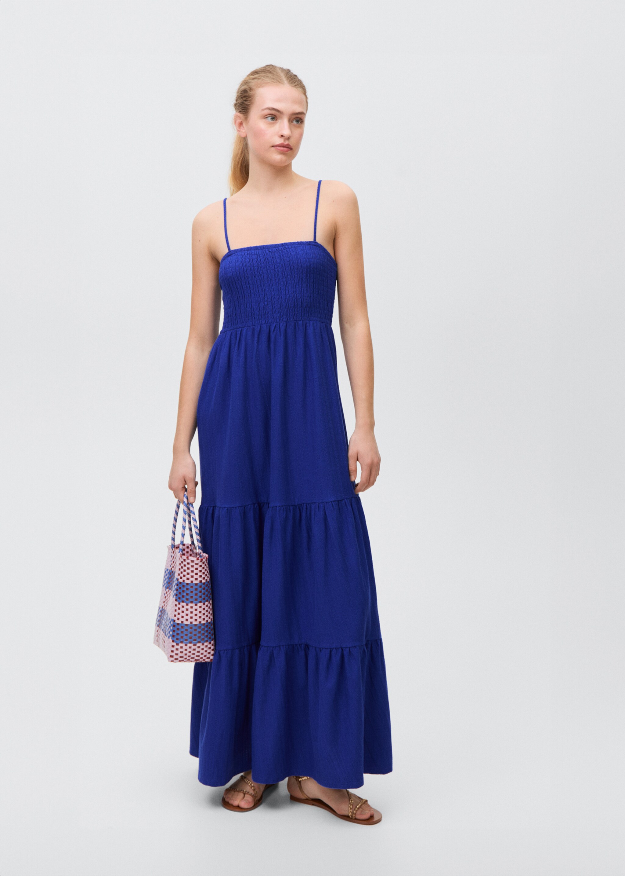 Ruched tiered dress - General plane