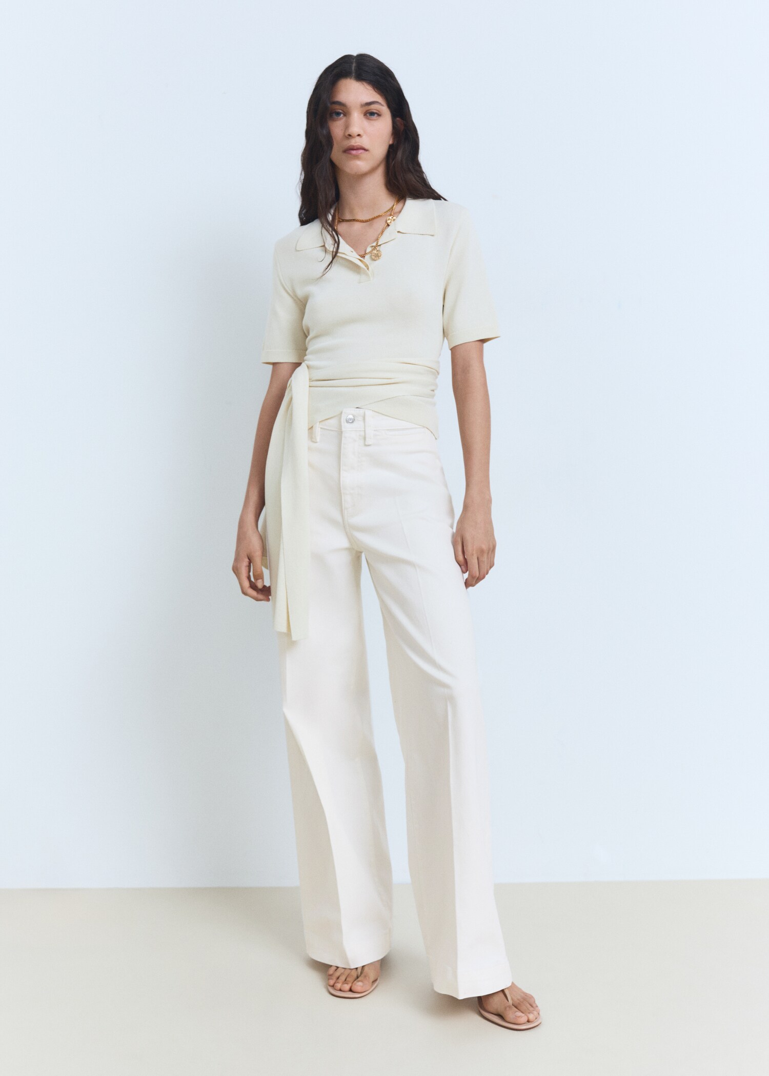 High-rise wideleg jeans - General plane