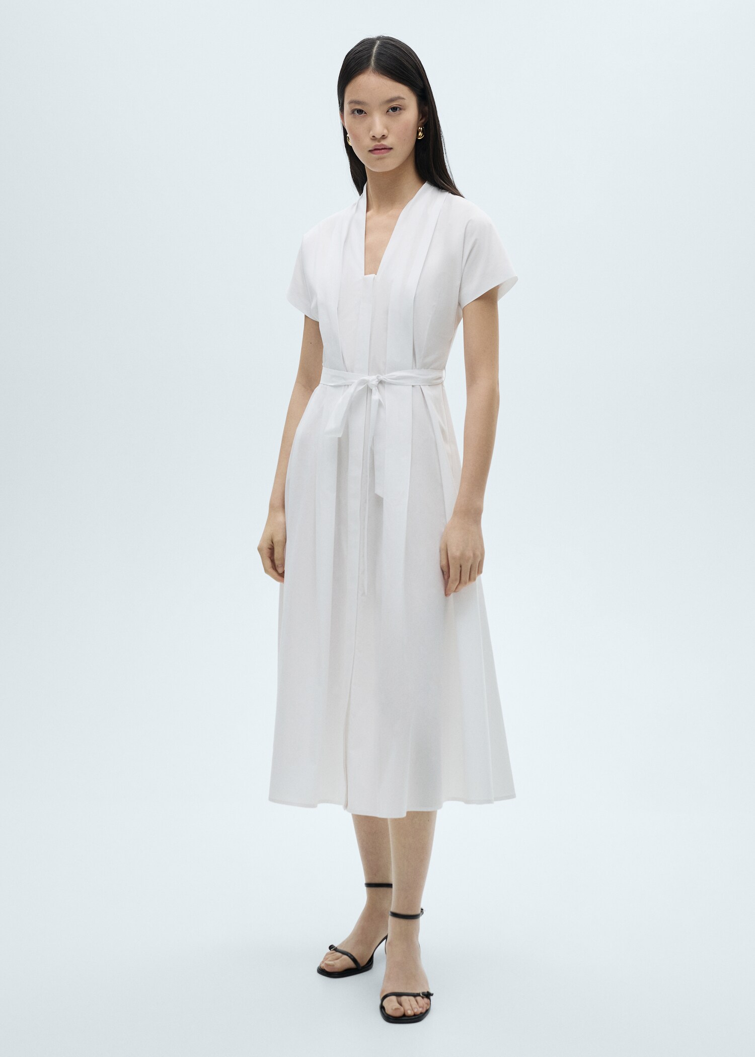 Bow pleats dress - General plane