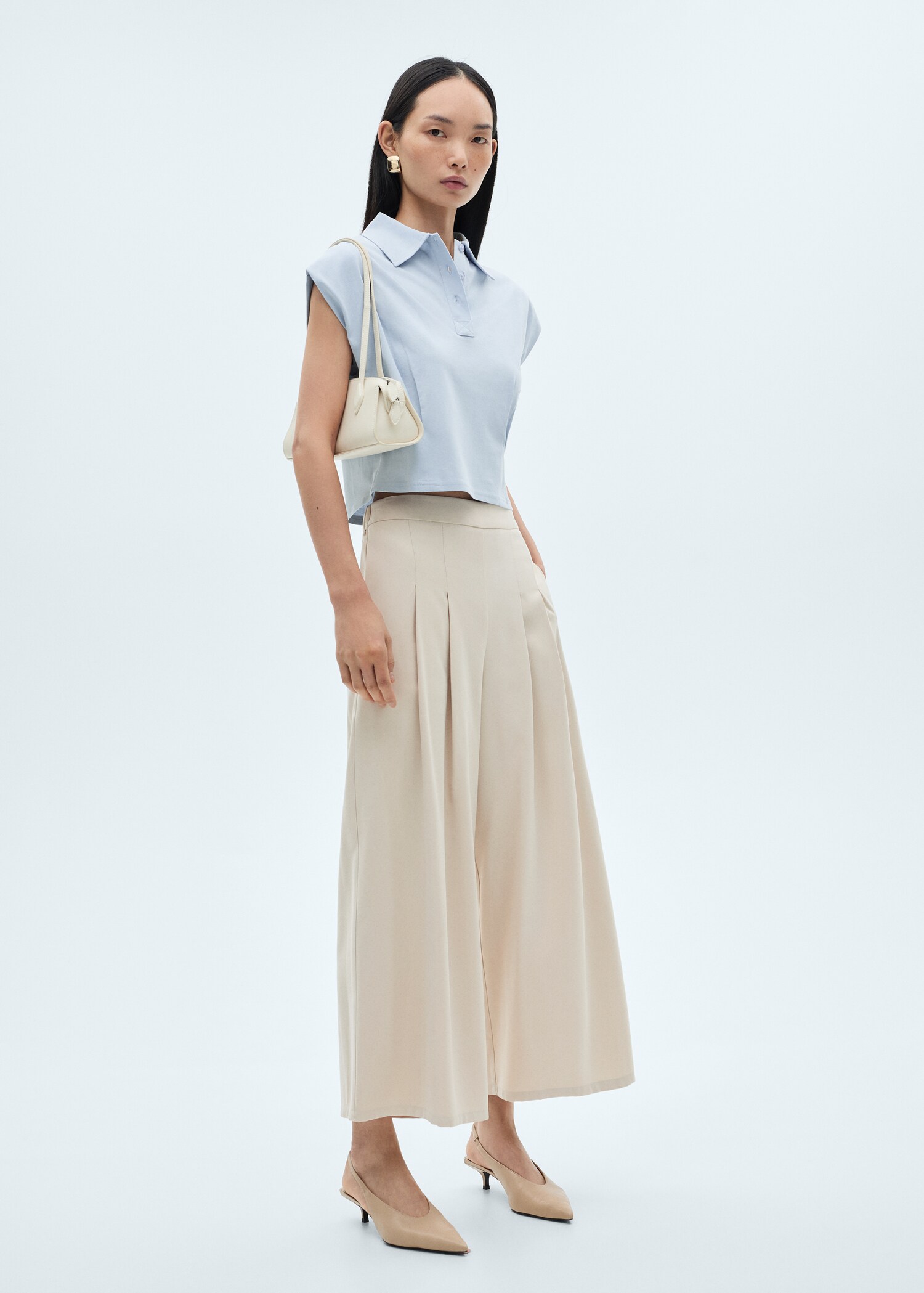 Short-sleeved cotton polo shirt - General plane
