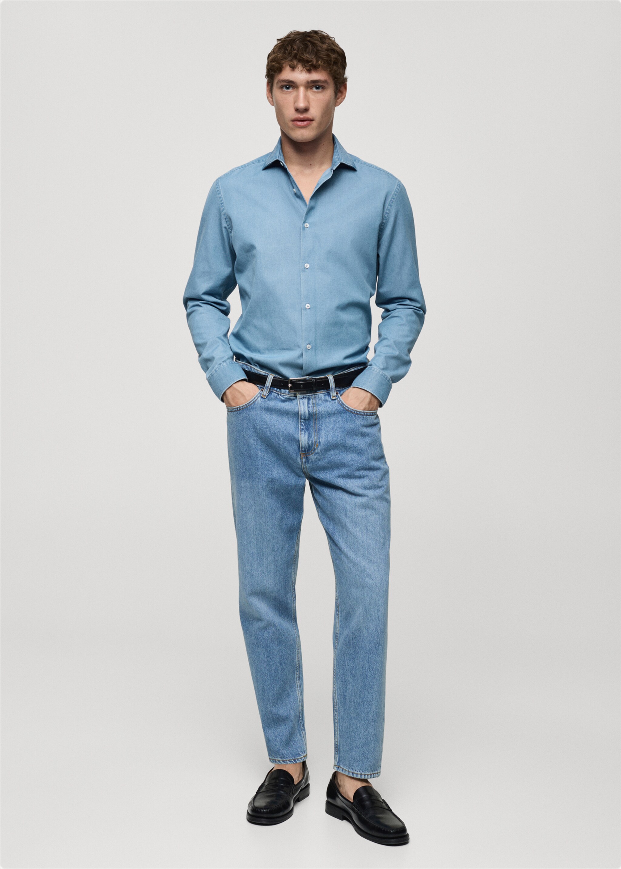 Camisa chambray 100% algodón - Plano general