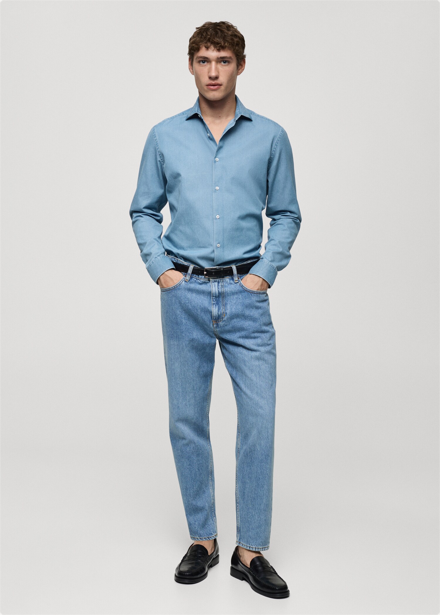 Camisa chambray 100% algodón - Plano general