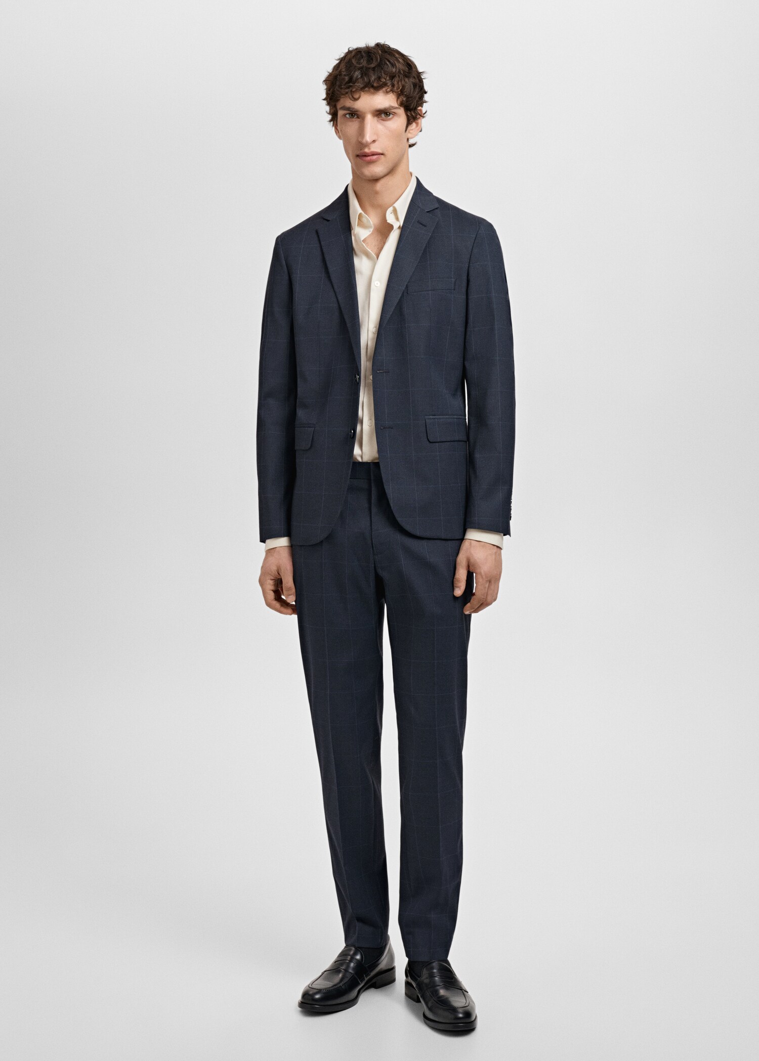 Chemise costume super slim fit coton stretch - Plan général