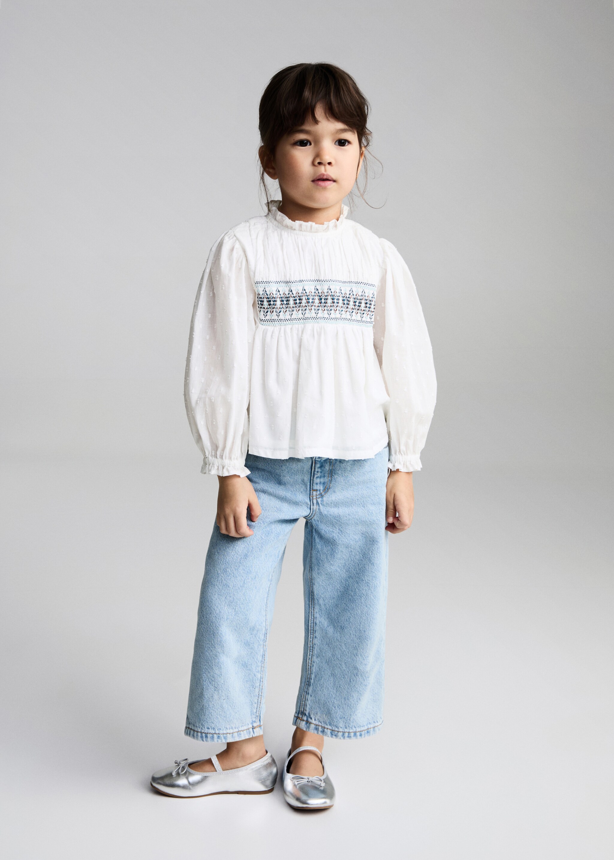 Blusa algodón bordados - Plano general
