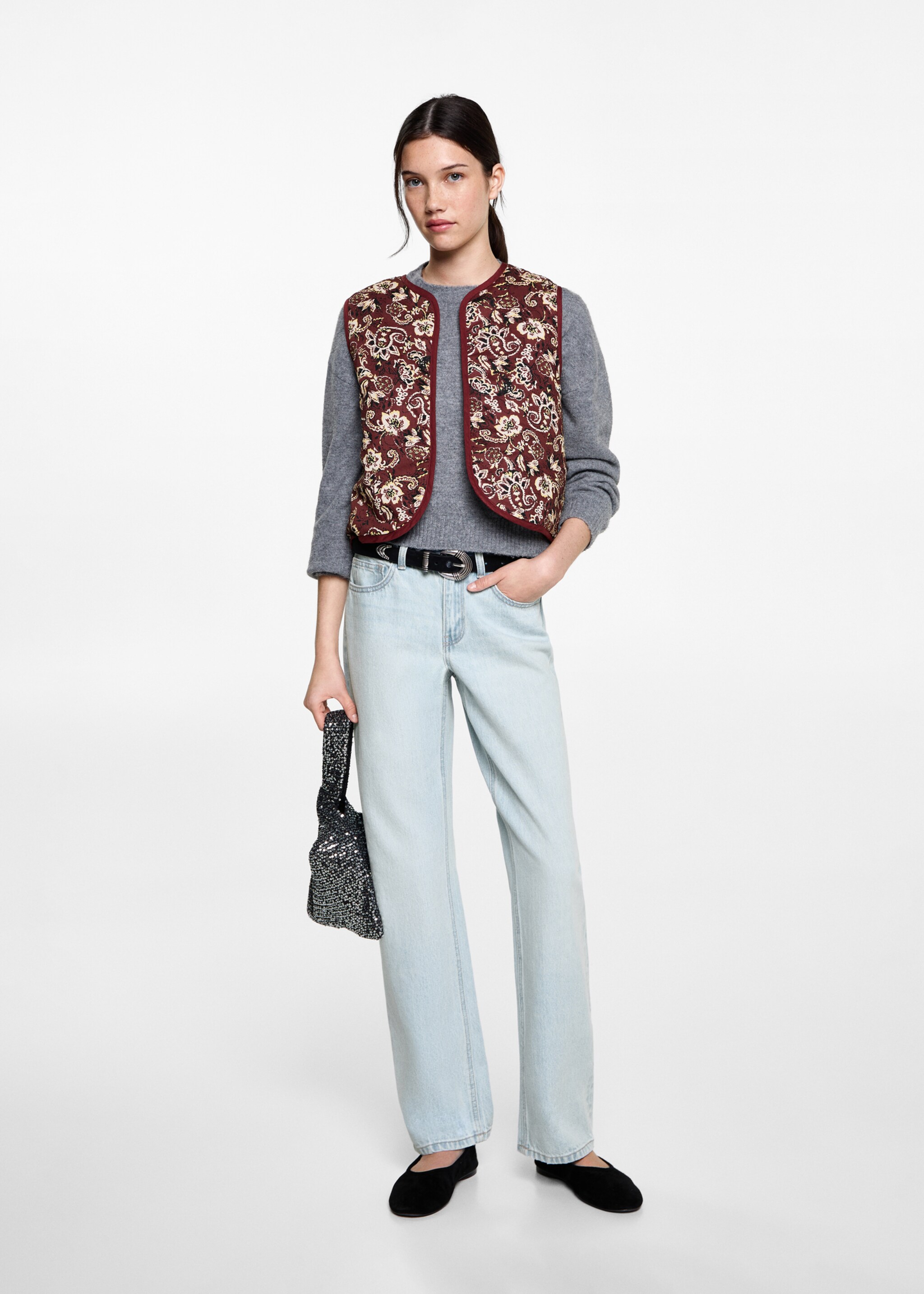 Gilet crop imprimé - Plan général