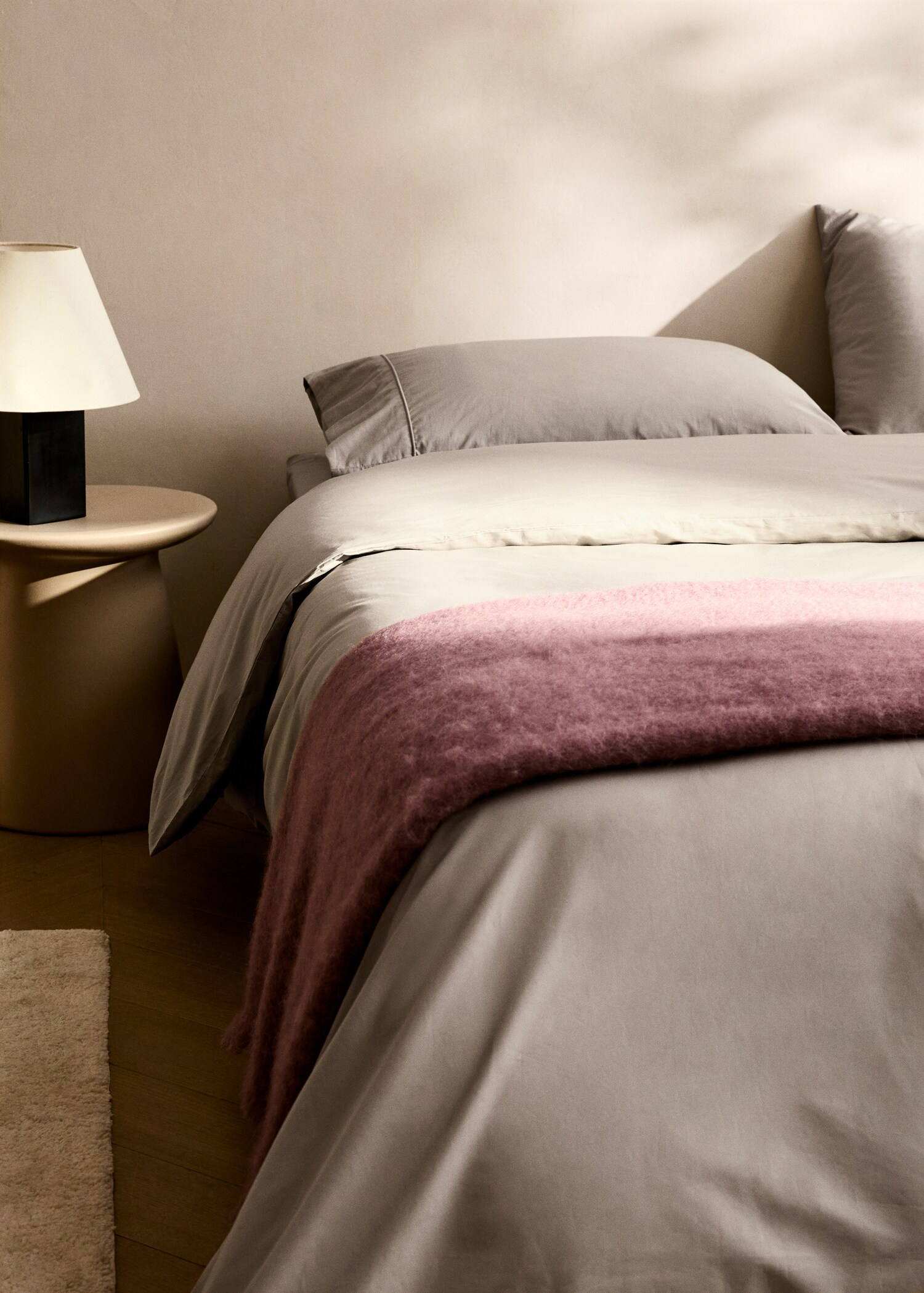 500-thread cotton percale duvet cover for 150/160cm bed - General plane