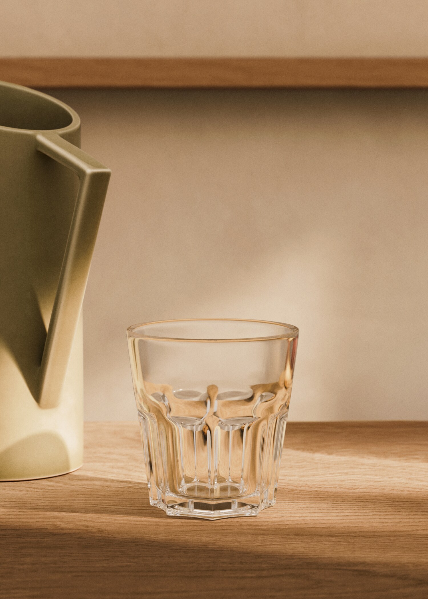 Vaso vidrio relieve pequeño - Plano general