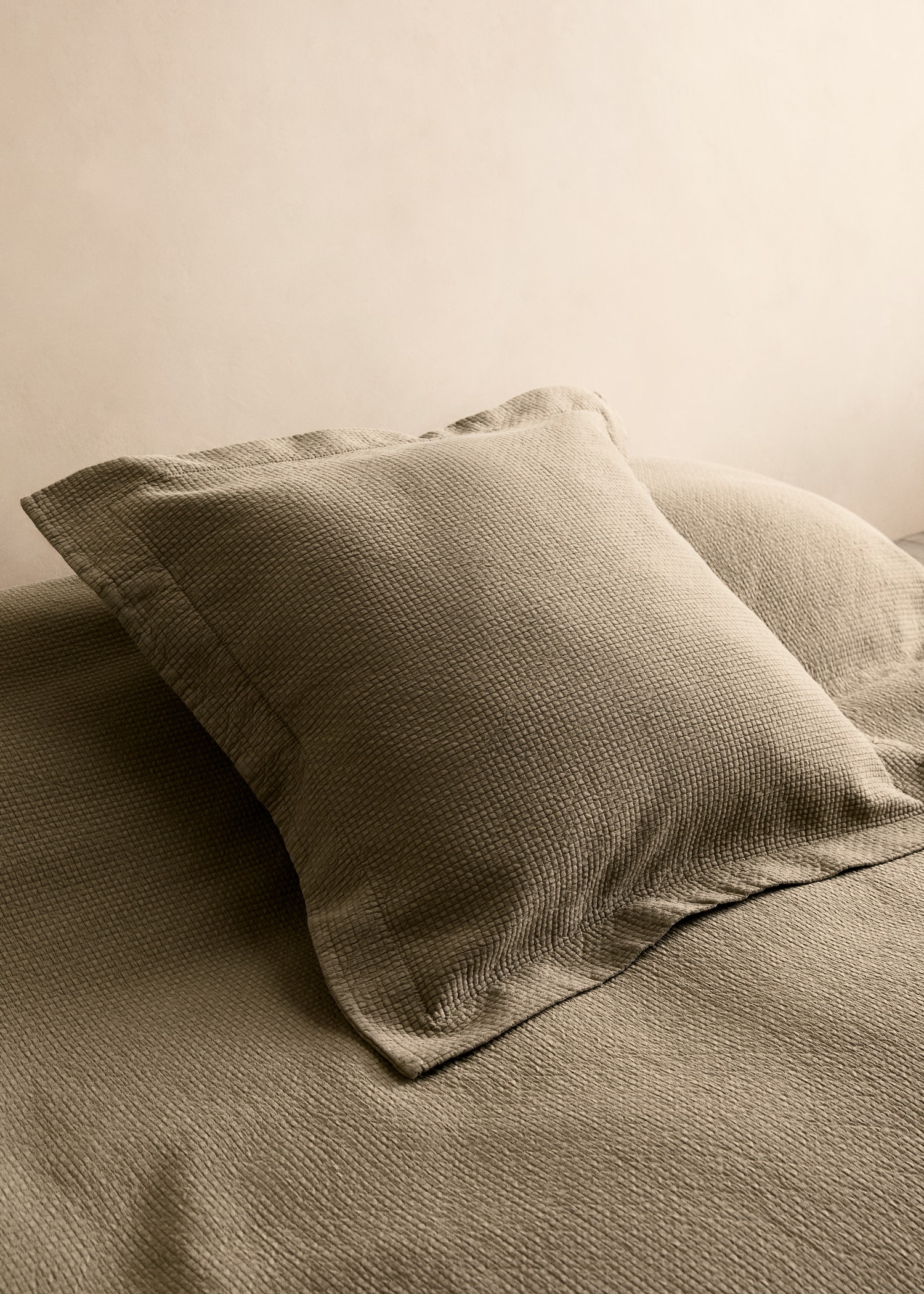 Ágynemű huzat pamut jacquard mini kockákkal, 50 x 50 cm - Általános sík