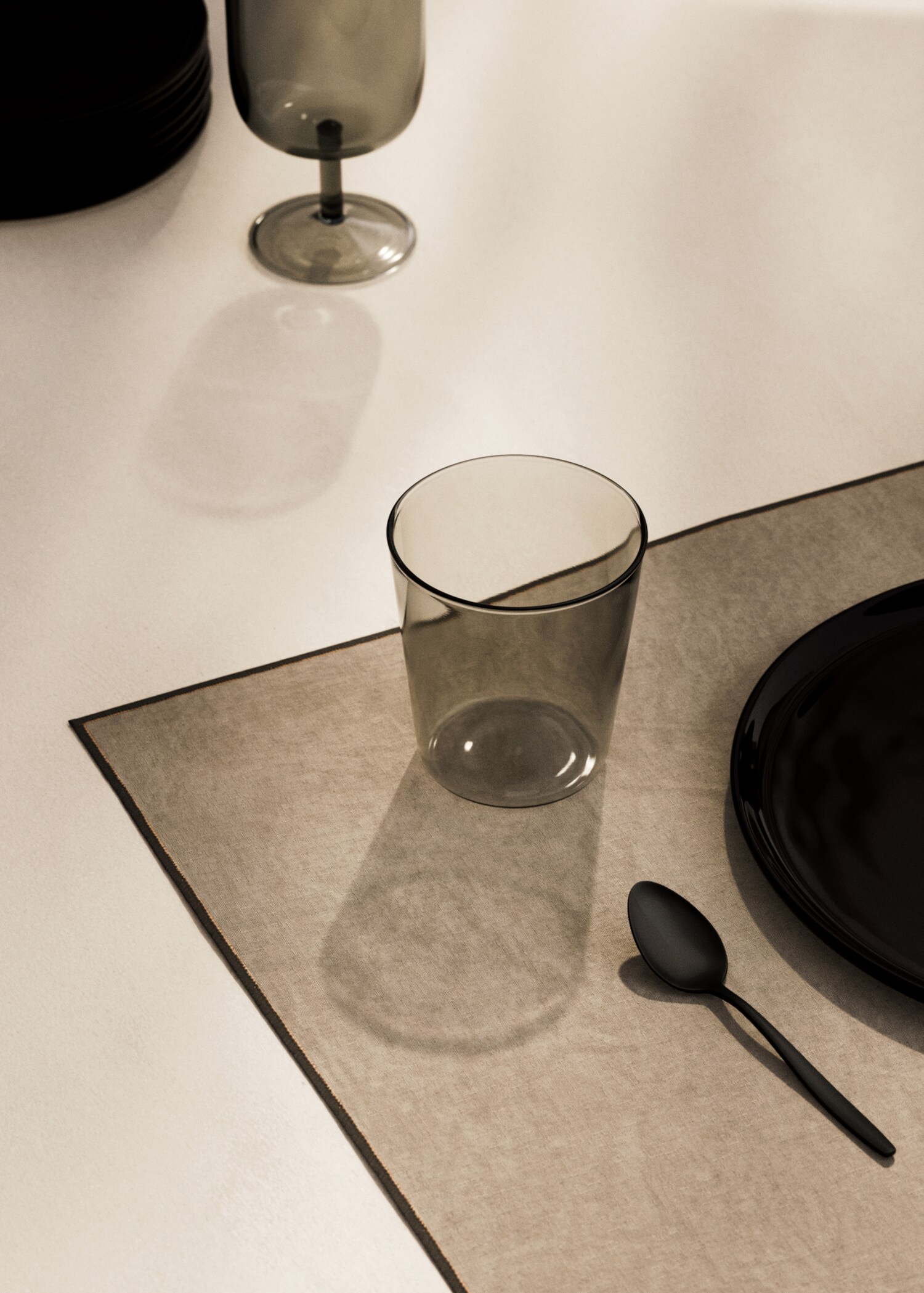 Vaso borosilicato color - Plano general
