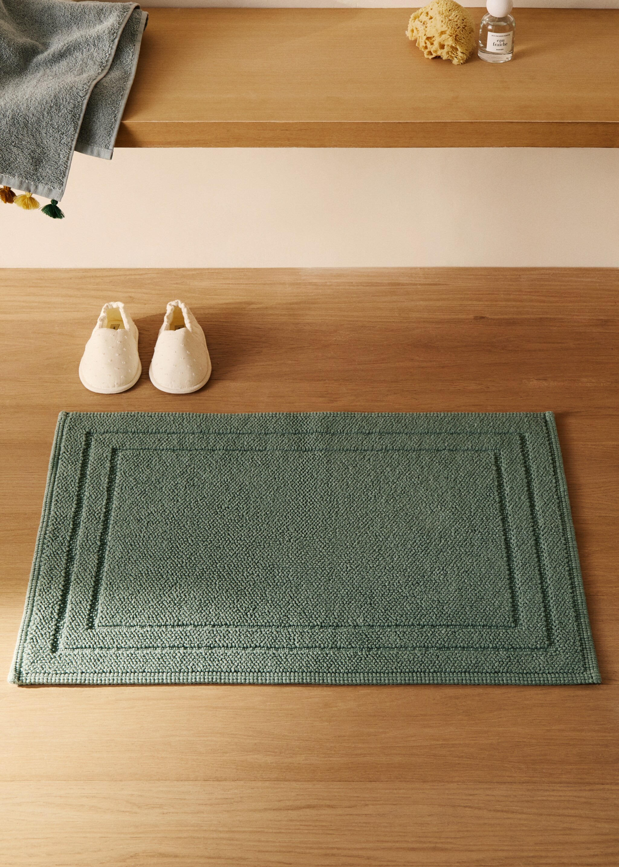 Tapis bain pour enfant coton cadre - Plan général
