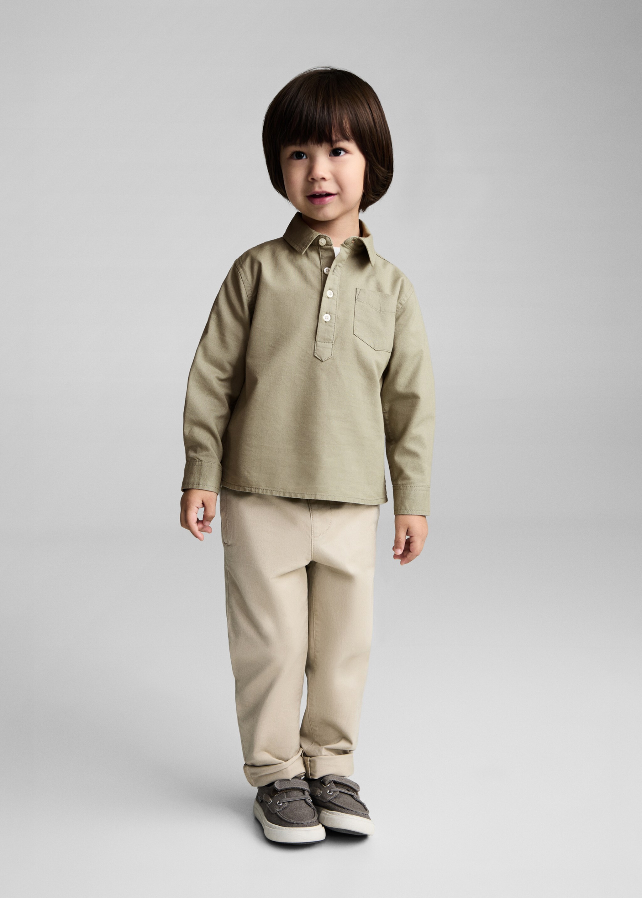 Camisa algodón estilo polo - Plano general
