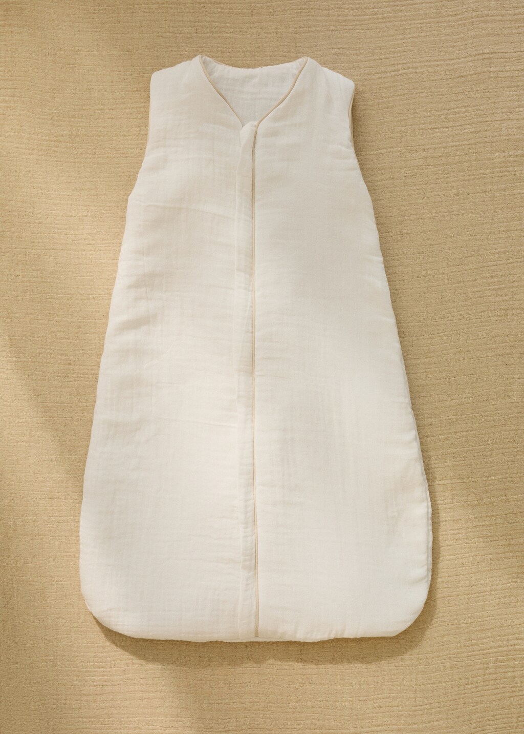 Cotton gauze baby sleeping with contrast piping