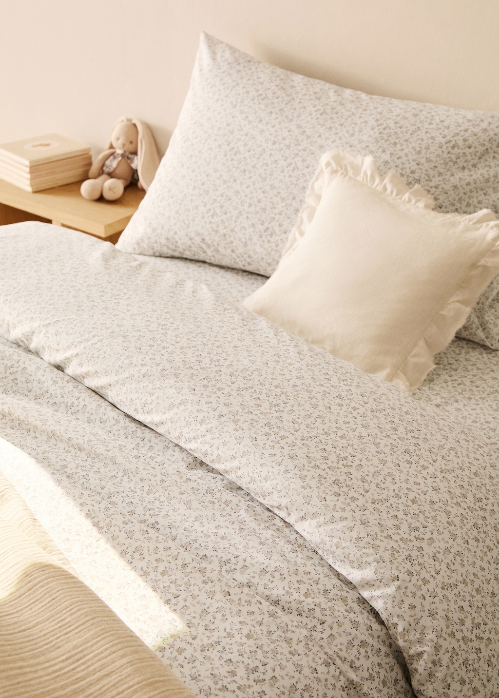 Cotton percale children's printed duvet cover for 90 cm bed