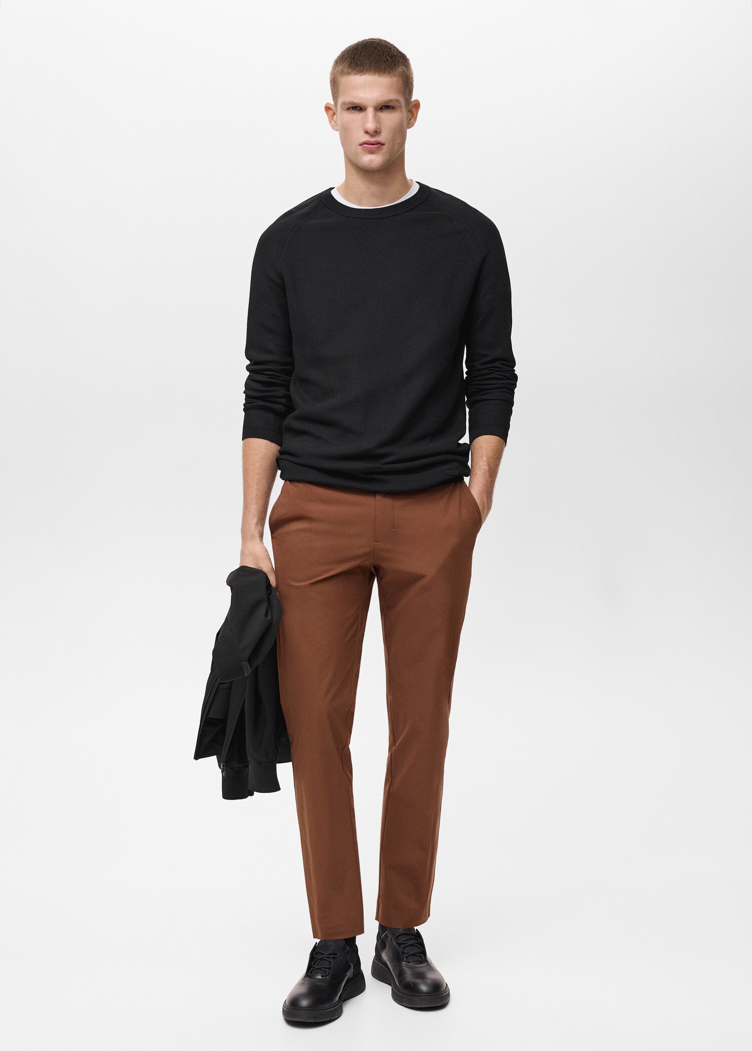 Pantalón slim fit comfort stretch cordón - Plano general