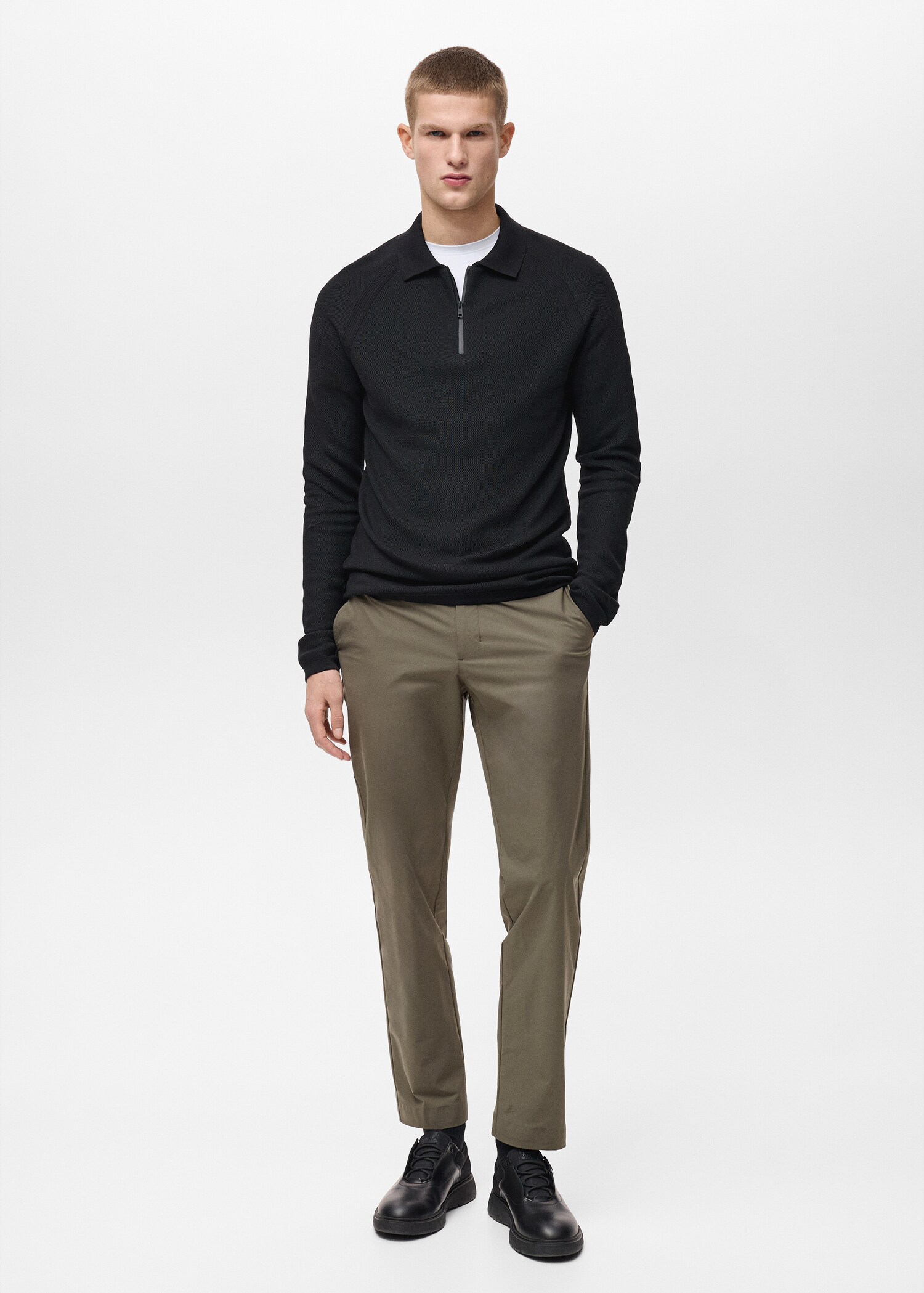 Pantalon slim-fit comfort stretch cordon - Plan général