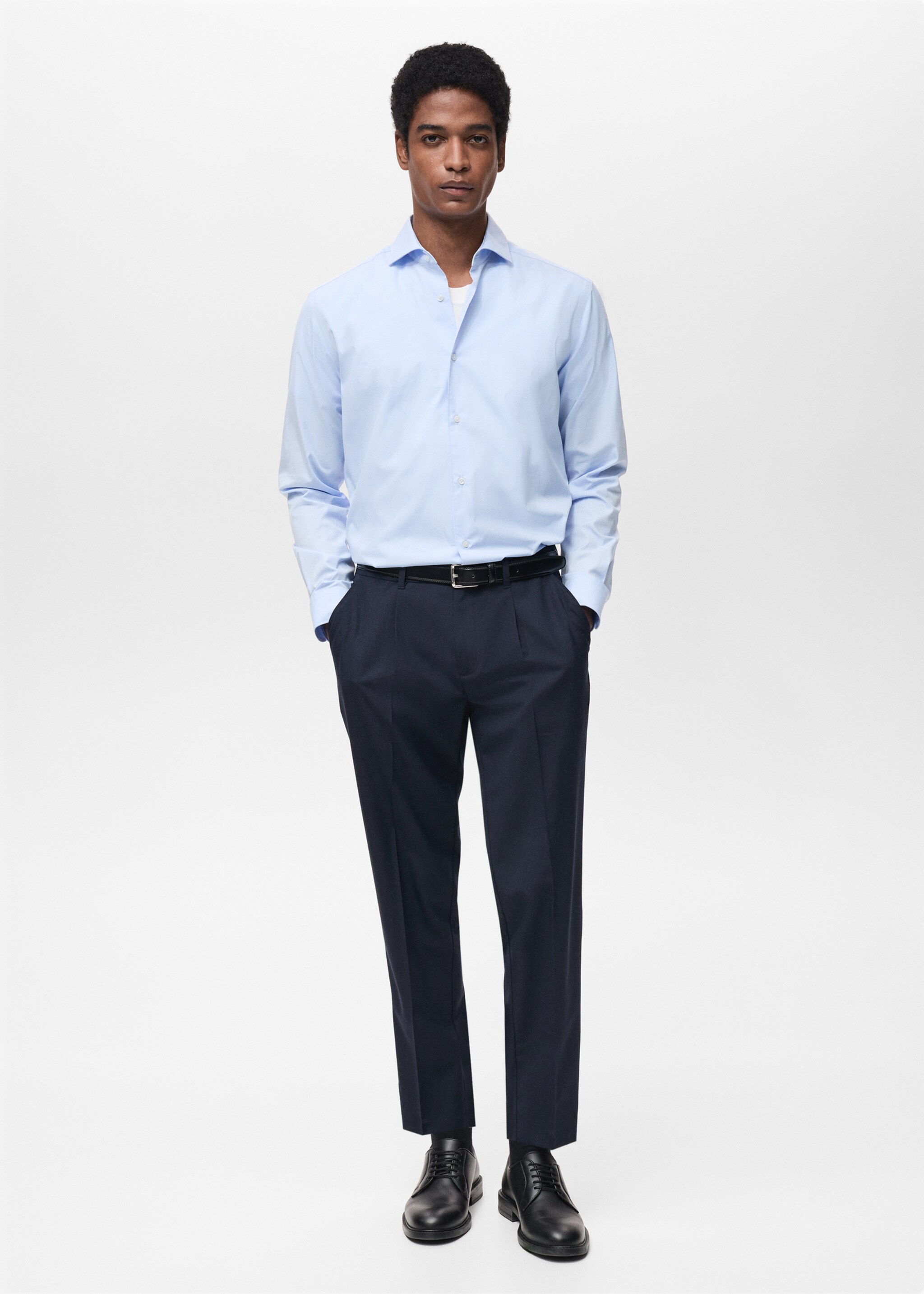 100% cotton regular-fit shirt - General plane