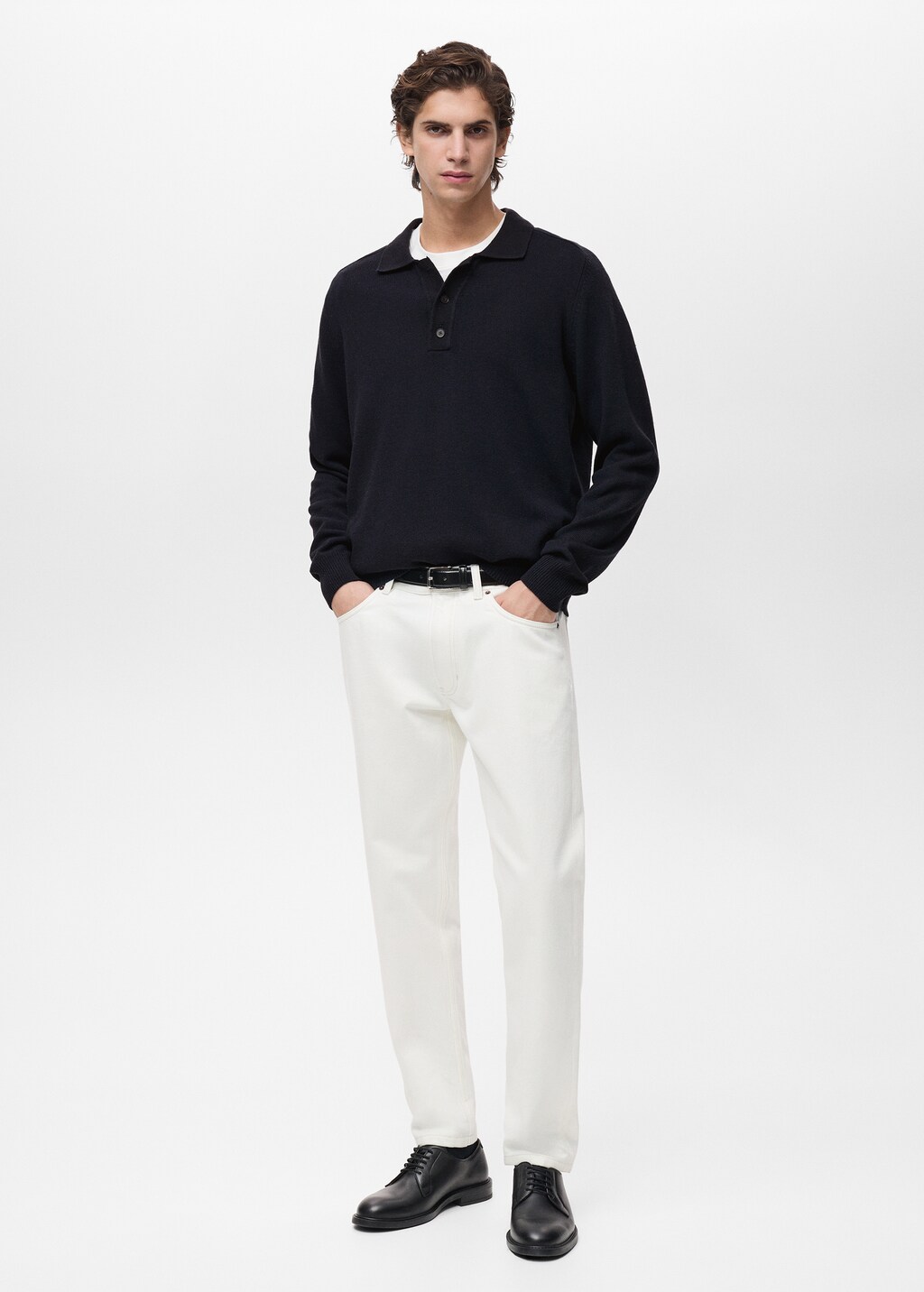 トップス Cotton-Brend Knitted Polo Shirt Cotton knitted polo shirt - Men | MANGO Canada
