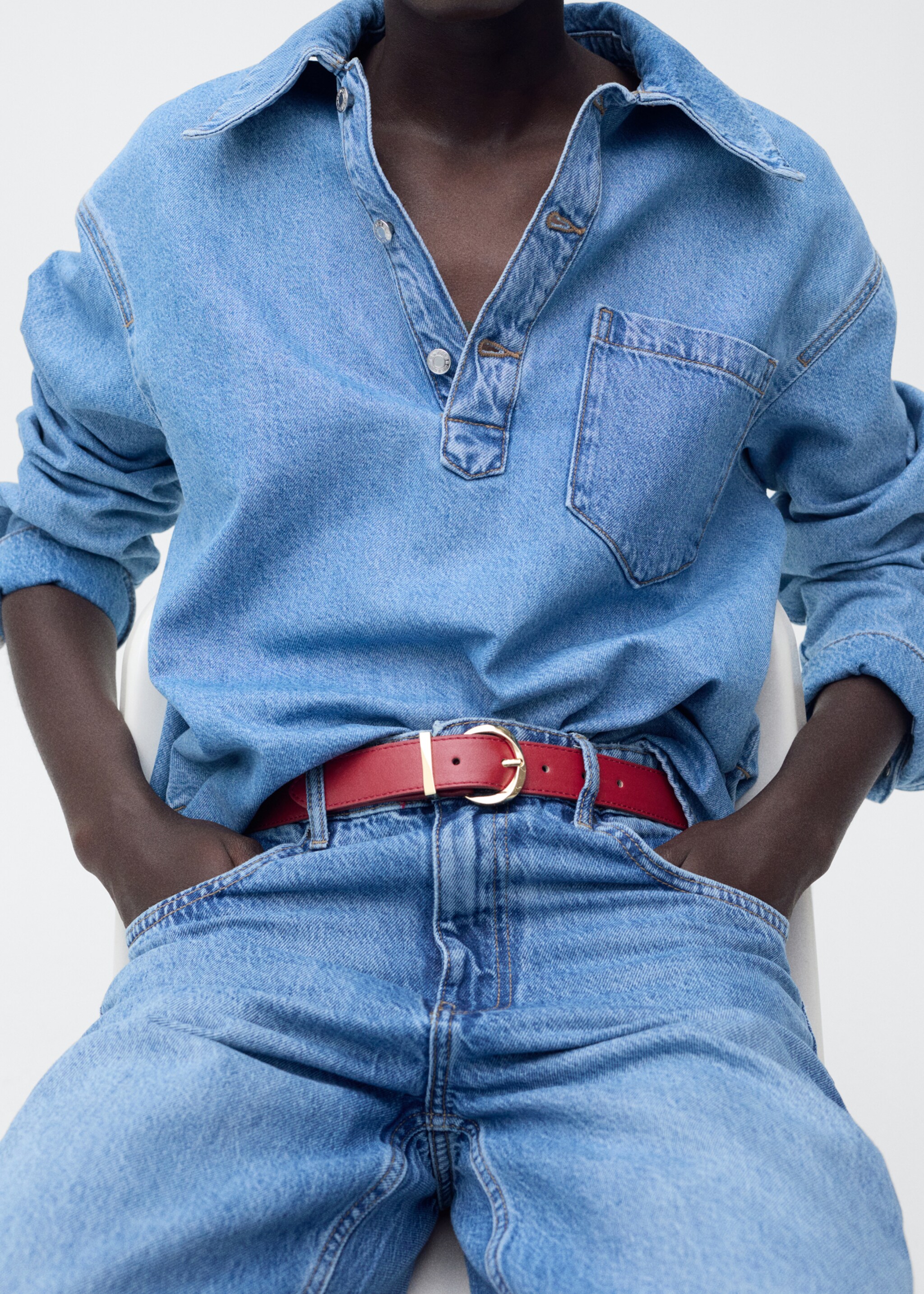 Oval buckle belt - General plane