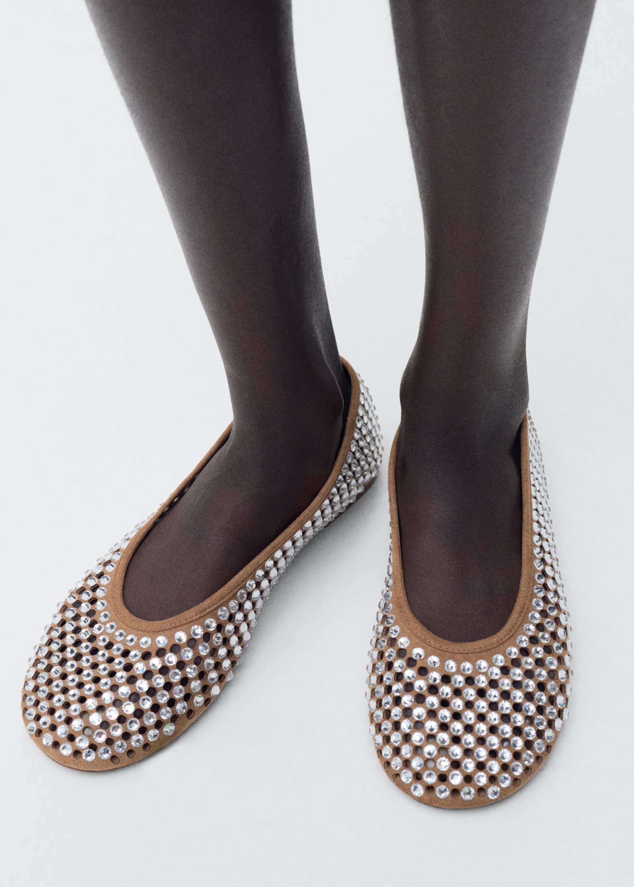Ballerines perforées à strass - Plan général