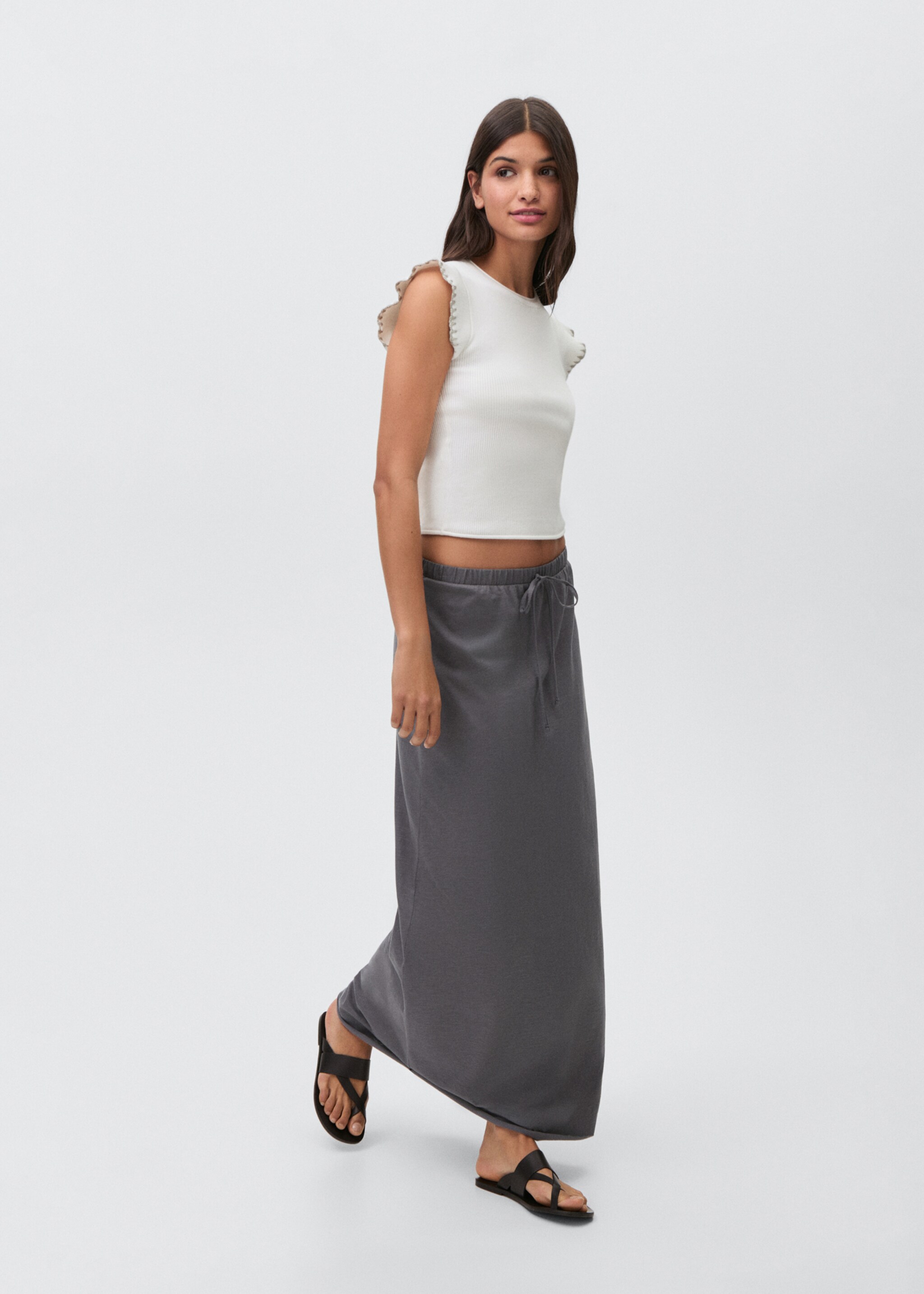 Cotton long skirt - رؤية عامة