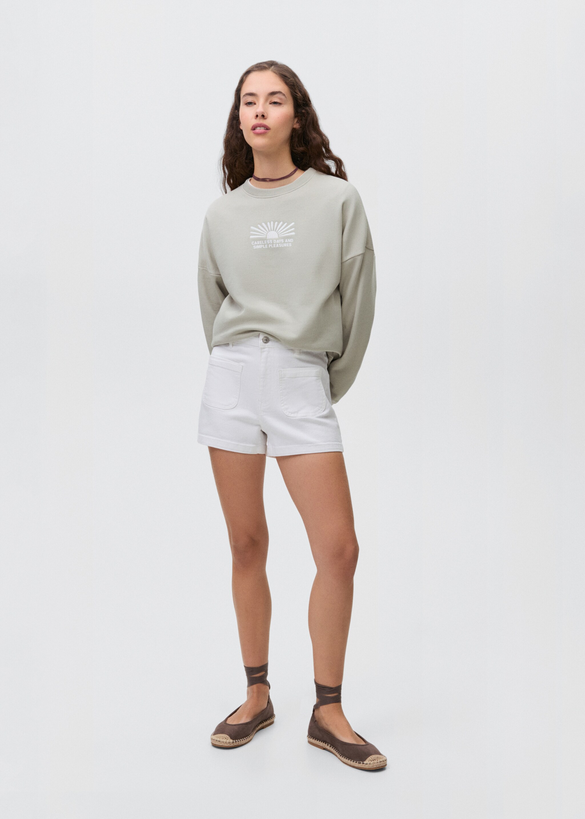 Sudadera algodón estampada - Plano general