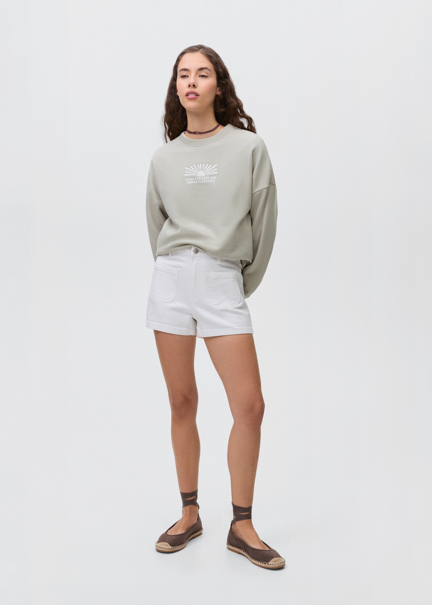 Sudadera algodón estampada - Plano general