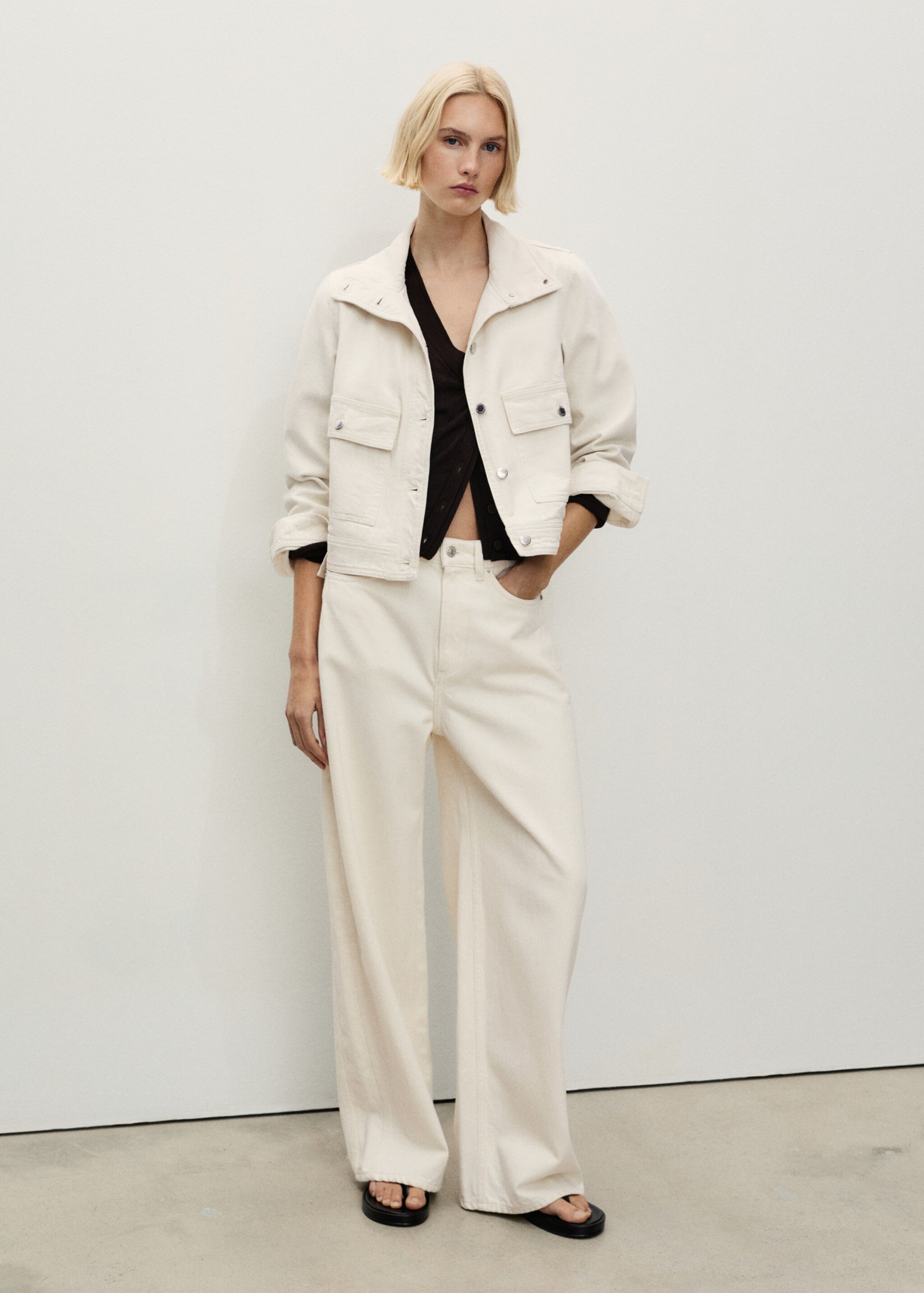 High-rise balloon jeans - General plane