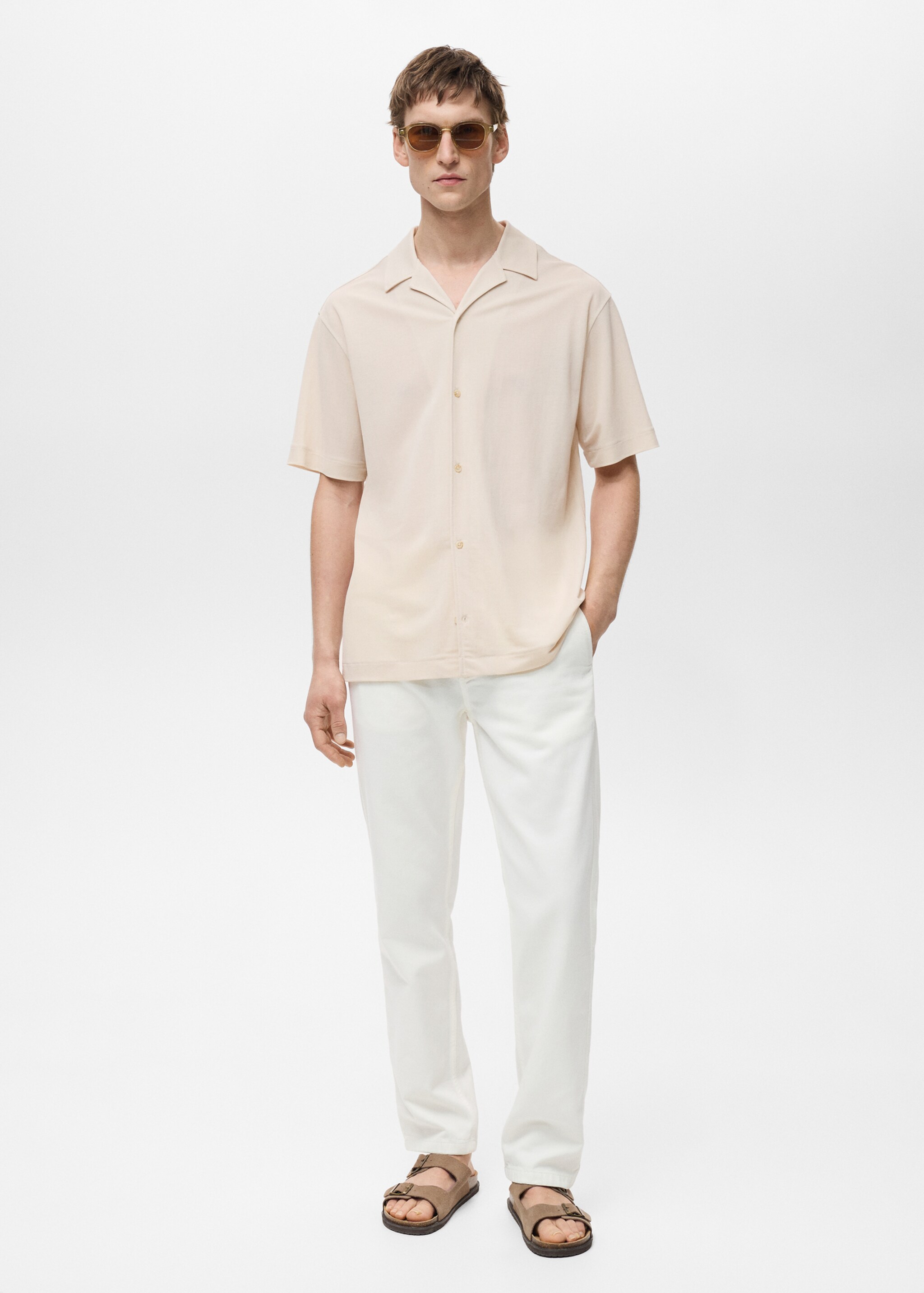 Modal shirt with bowling collar - General plane