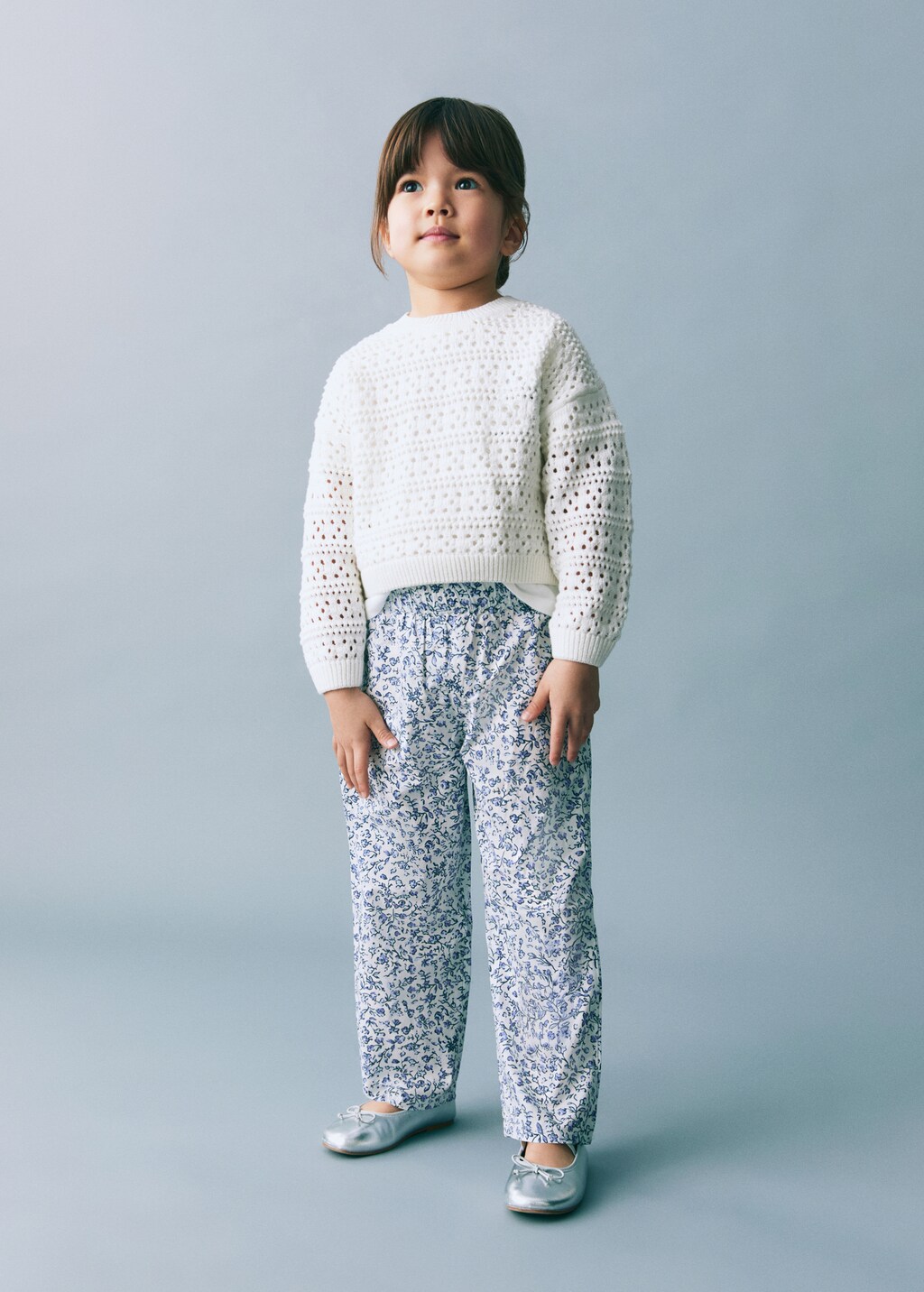 Printed cotton pants - Kids | MANGO USA