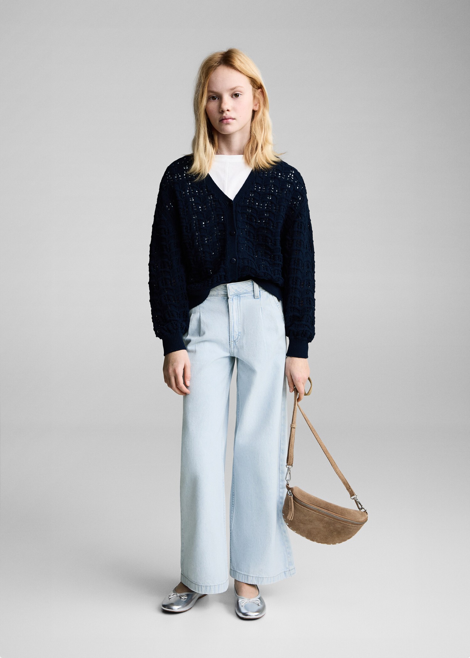 Straight-fit jeans with pleat detail - General plane