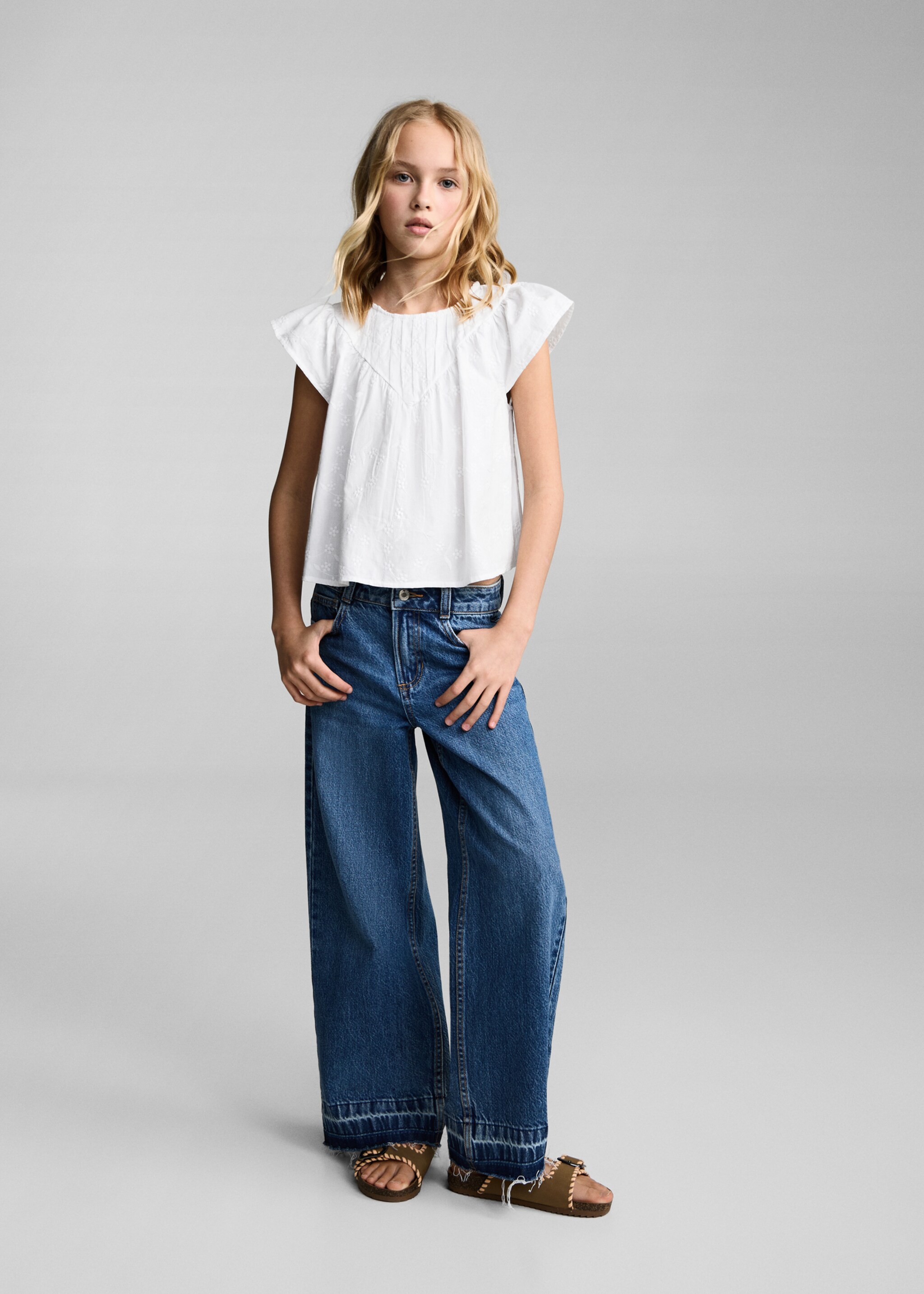 Blusa algodón bordados - Plano general