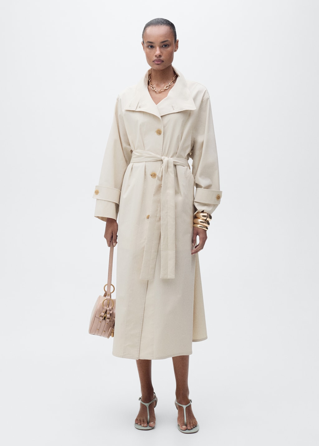 Oversized cotton trench coat - Women | MANGO USA Oversized cotton trench coat - Women | MANGO USA