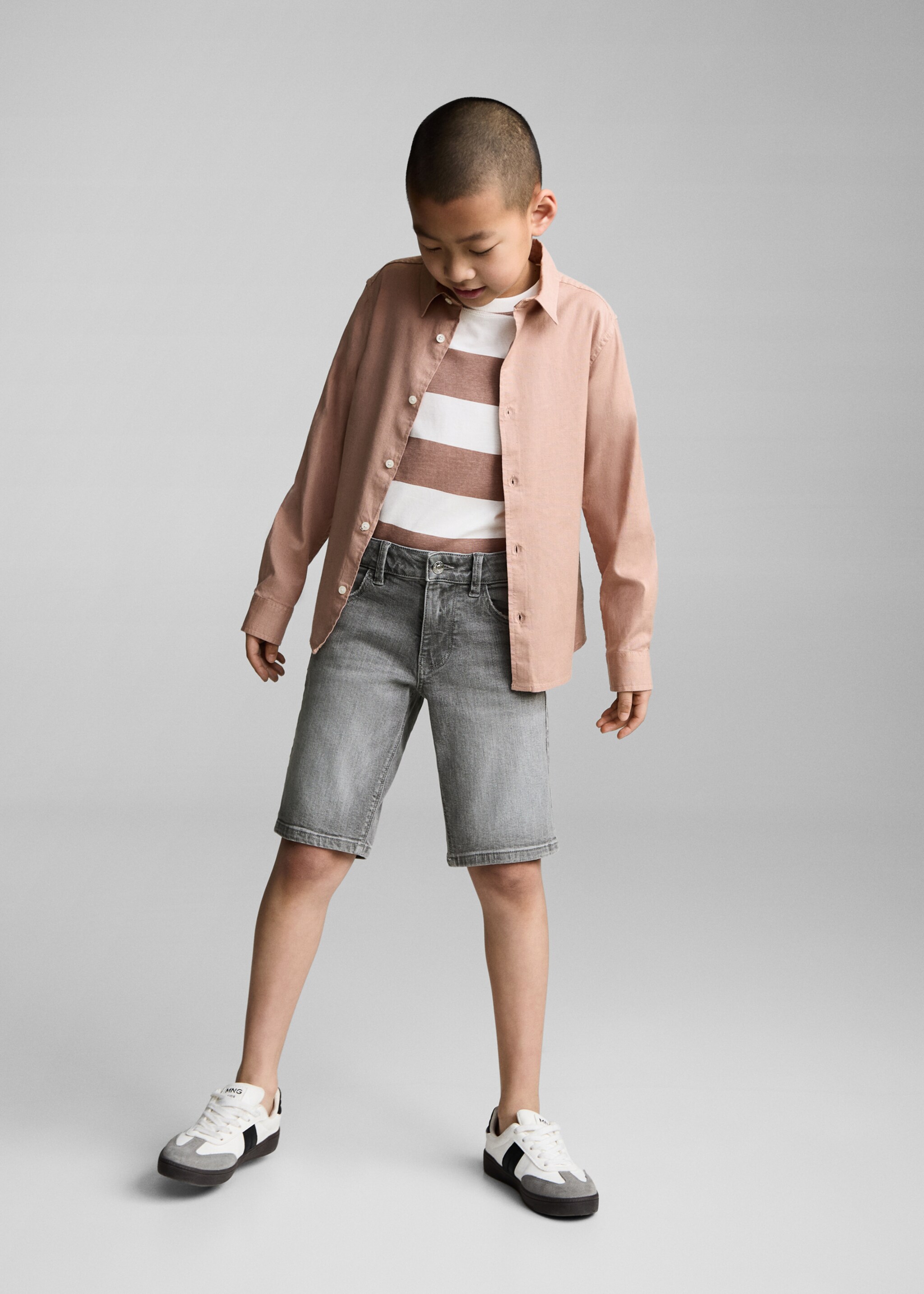 Denim Bermuda shorts - General plane