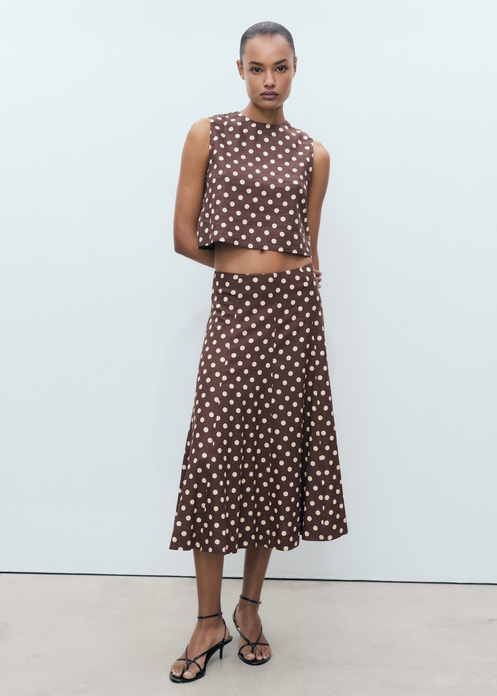 LARGE POLKA DOT CRAPE DE CHINE VOLUME DRESS – THE SHOP YOHJI