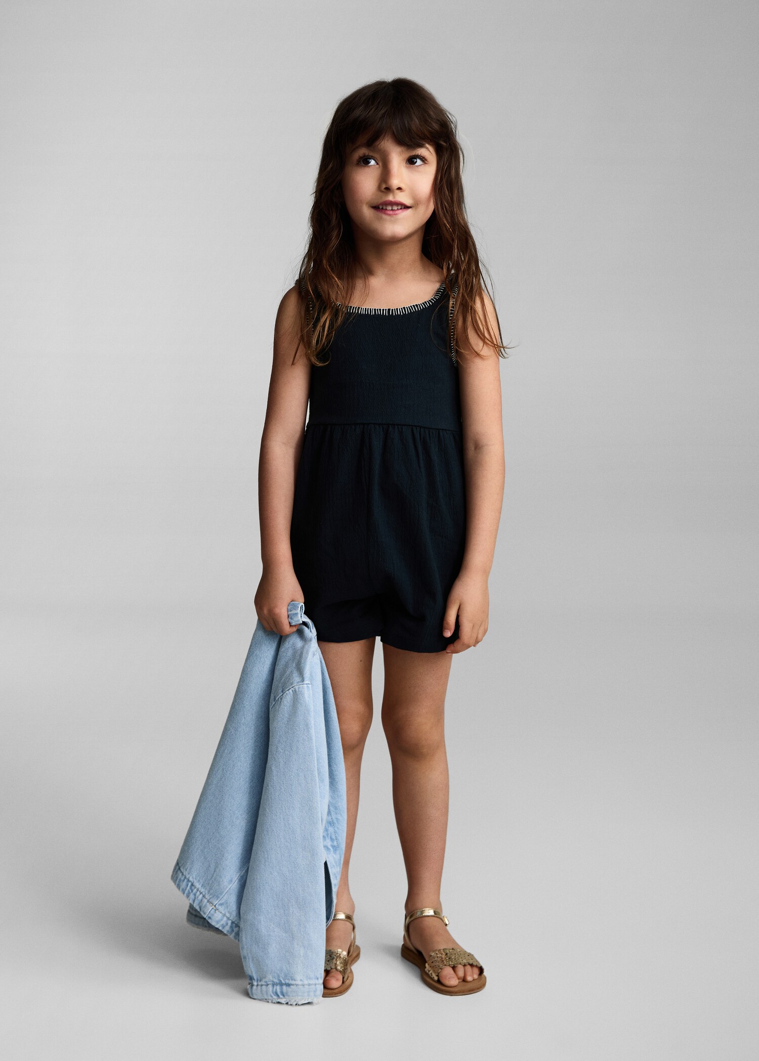 Straight short jumpsuit - General plane