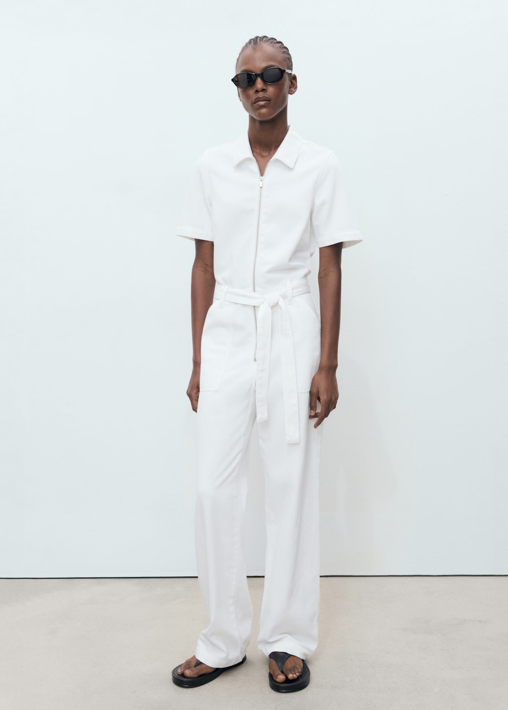 Mango Denim jumpsuit belt thumbnail