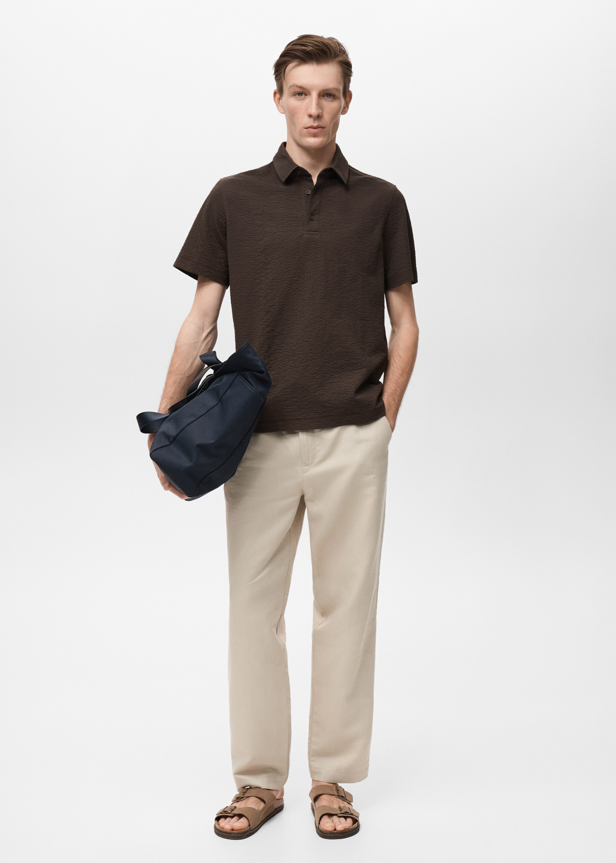 Polo algodón seersucker - Plano general