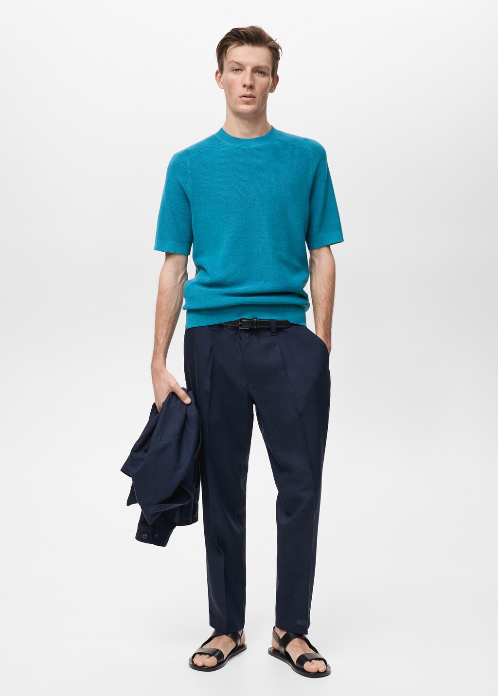 Tシャツ・カットソー MD75 SS23 ROUND NECK PULLOVER (MD9219 BASIC BLUE) Sweatshirt - Burgundy - Ladies | H&M US