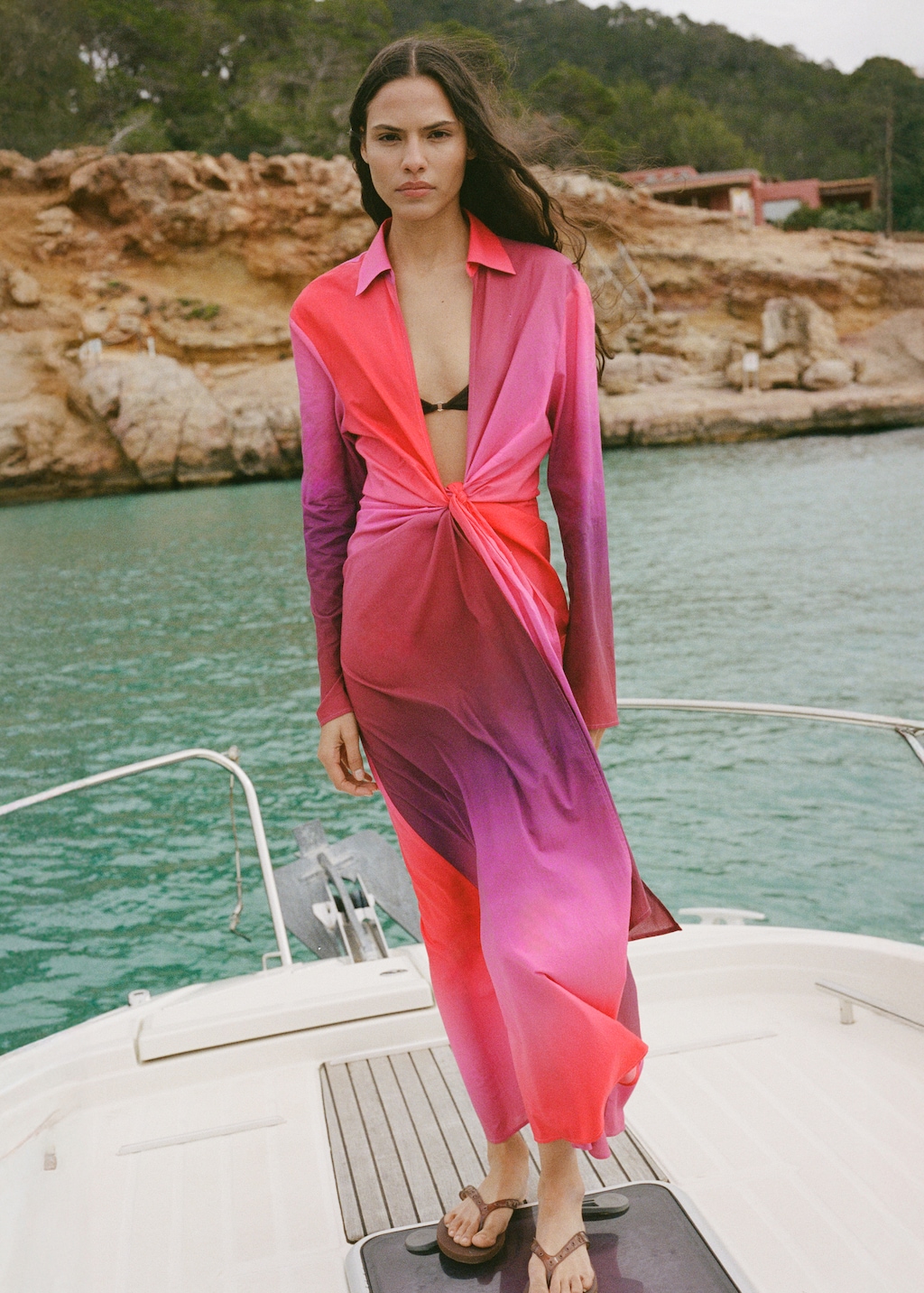 Tie-dye cotton dress - Women | MANGO Canada