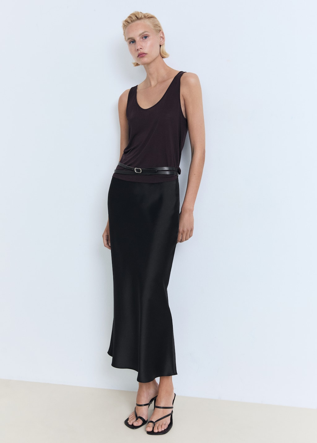 ◎mangomanyplease◎ SHELL SATIN SKIRT (3colors) SHELL SATIN SKIRT - mangomanyplease