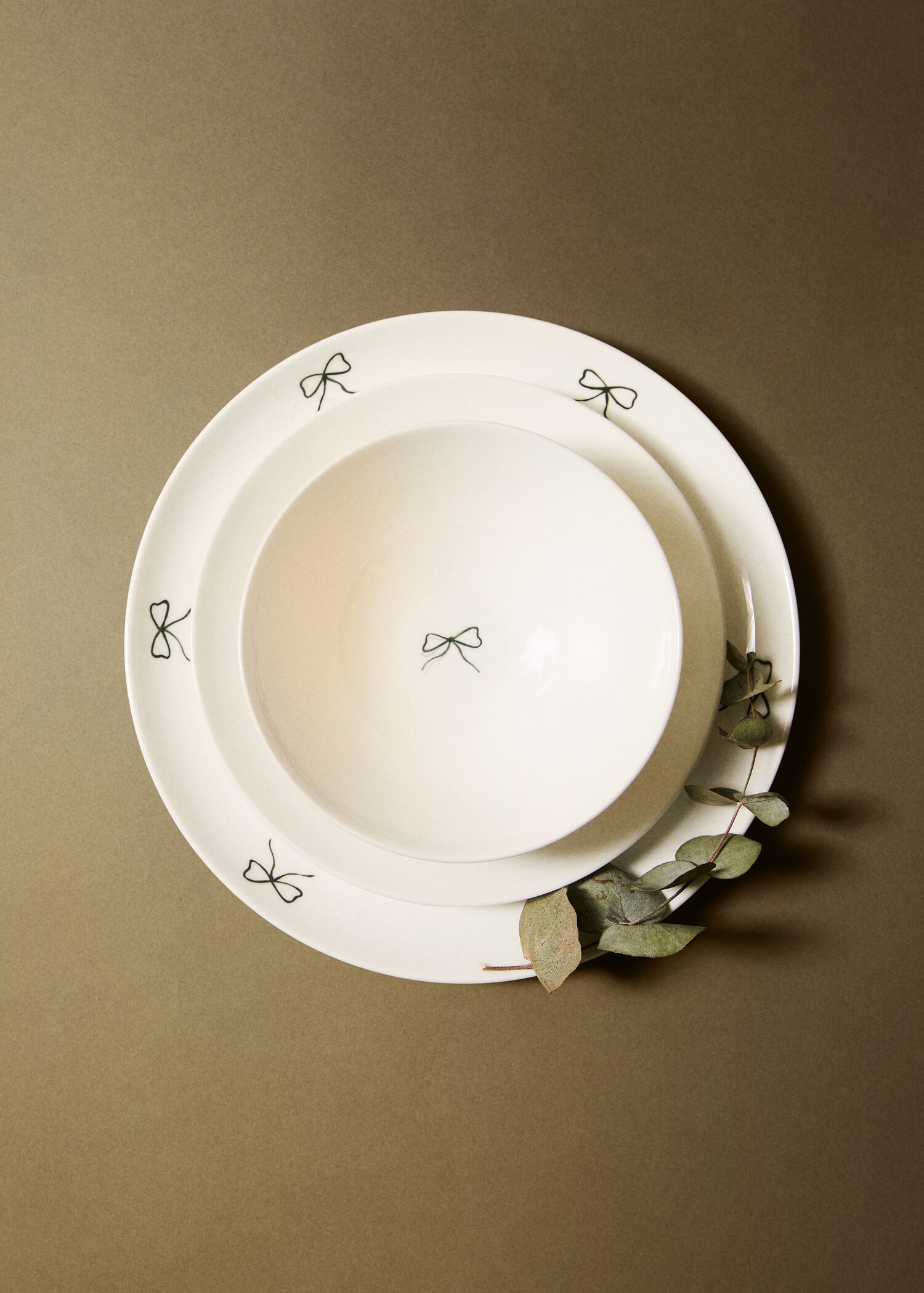 Essteller aus Bone China - Allgemeine Ansicht